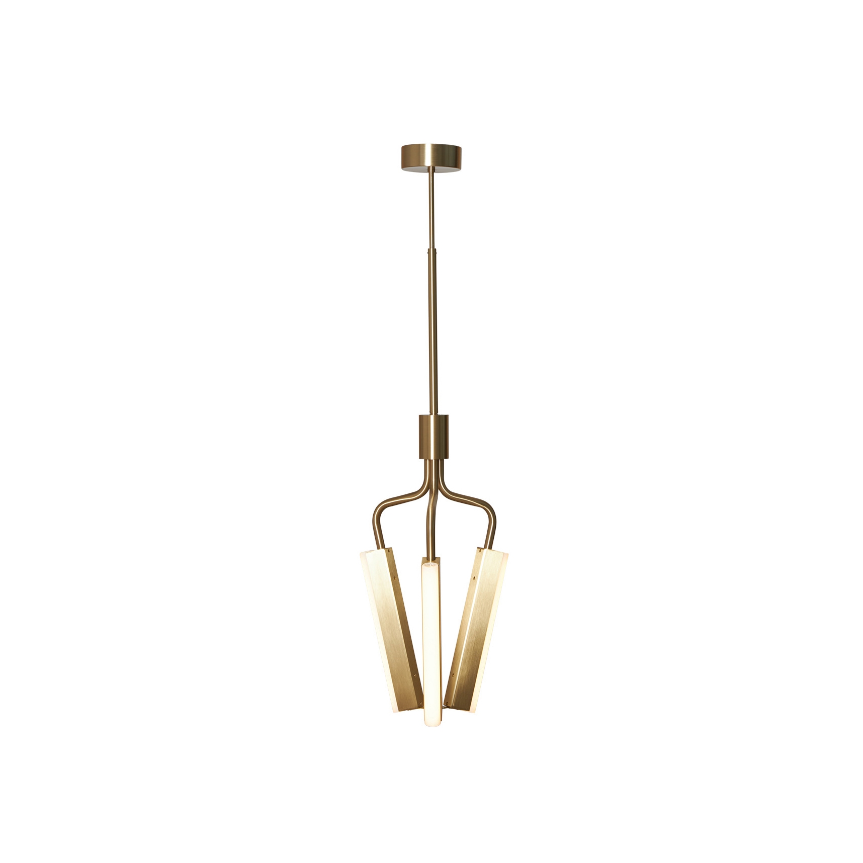 Angel 3 300 Chandelier - Brass (Height 905-1180mm)