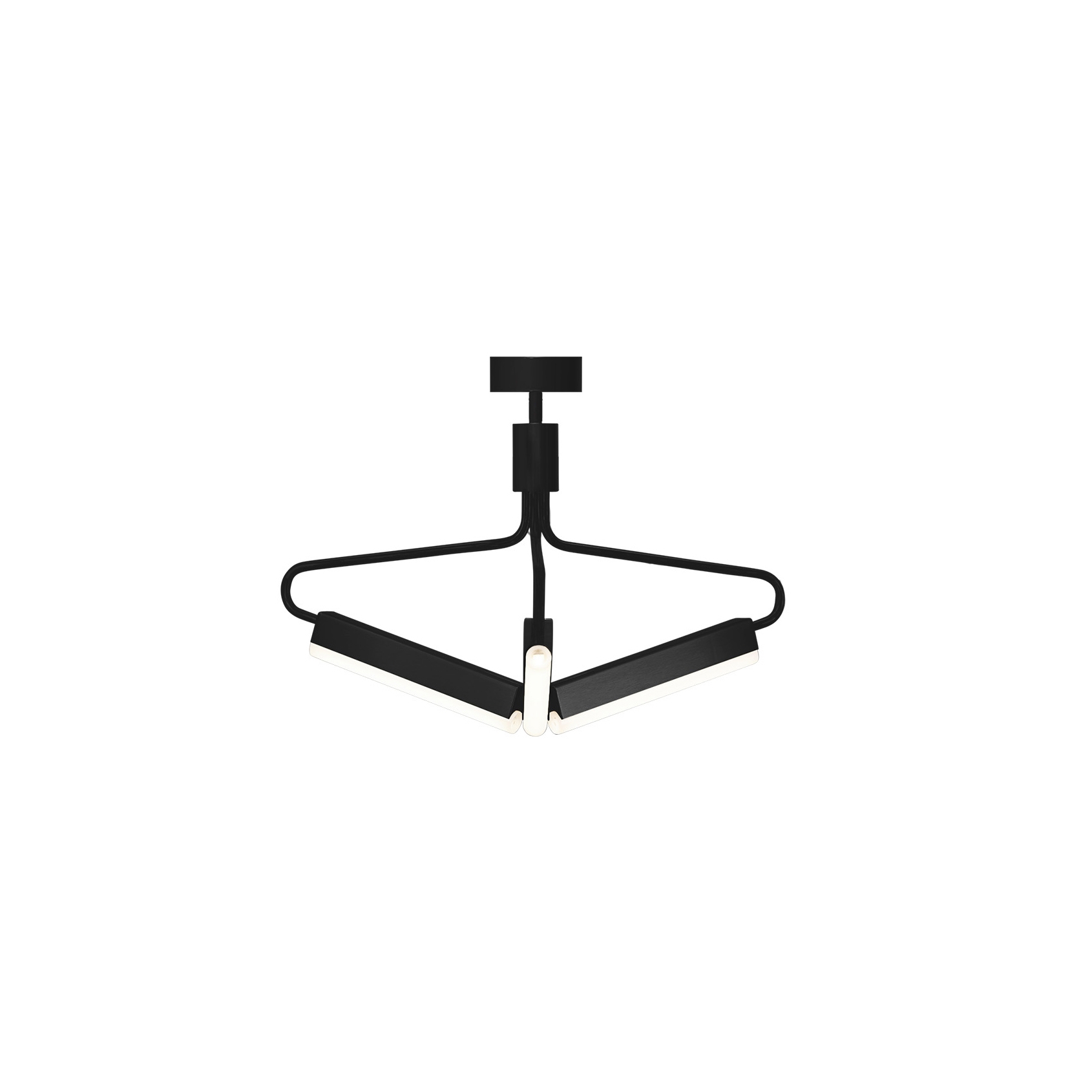 Mostrar el producto Angel 3 300 Chandelier - Wide - Black (Height 450mm) del fabricante RUBN 