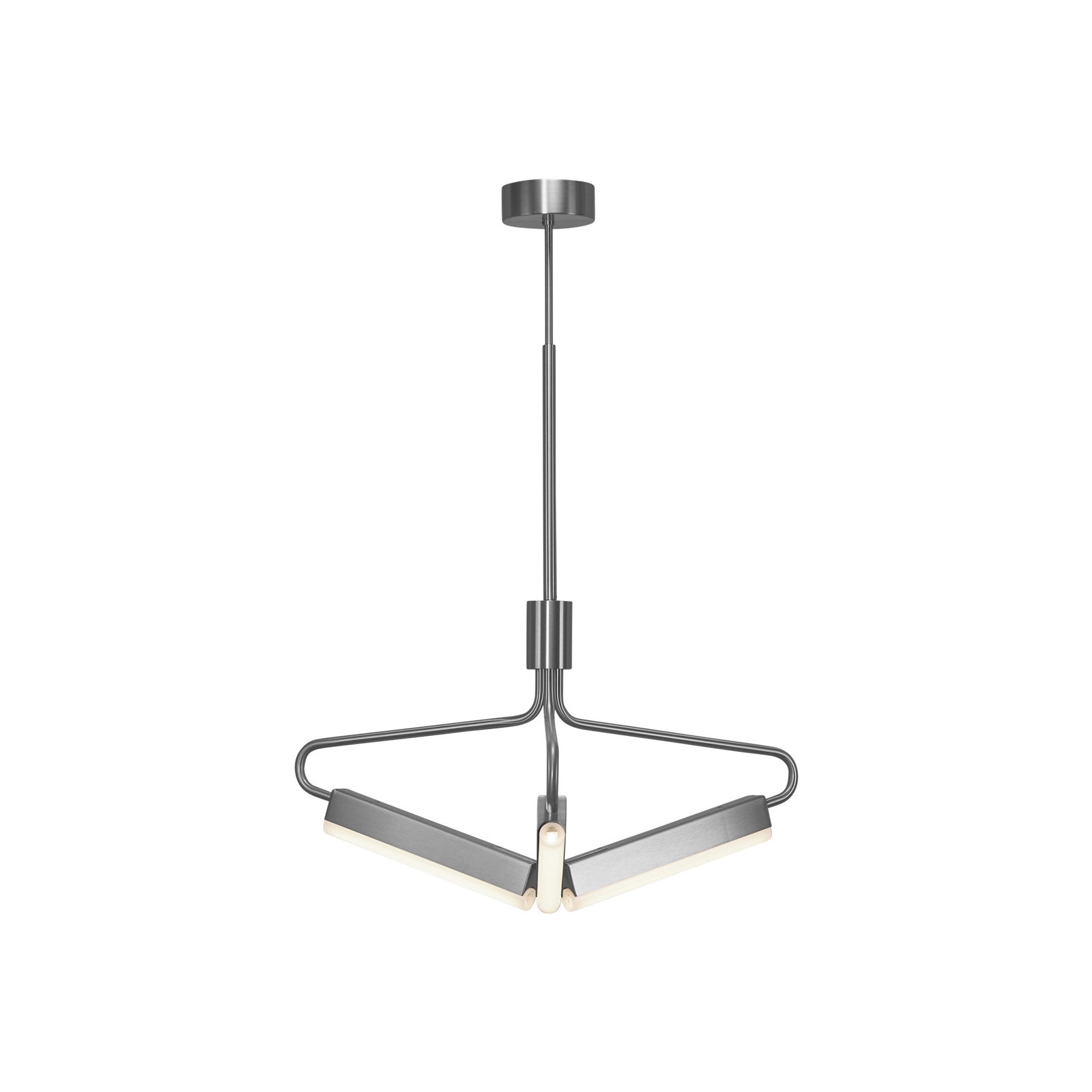 Angel 3 300 Chandelier - Wide - Steel (Height 710-985mm)