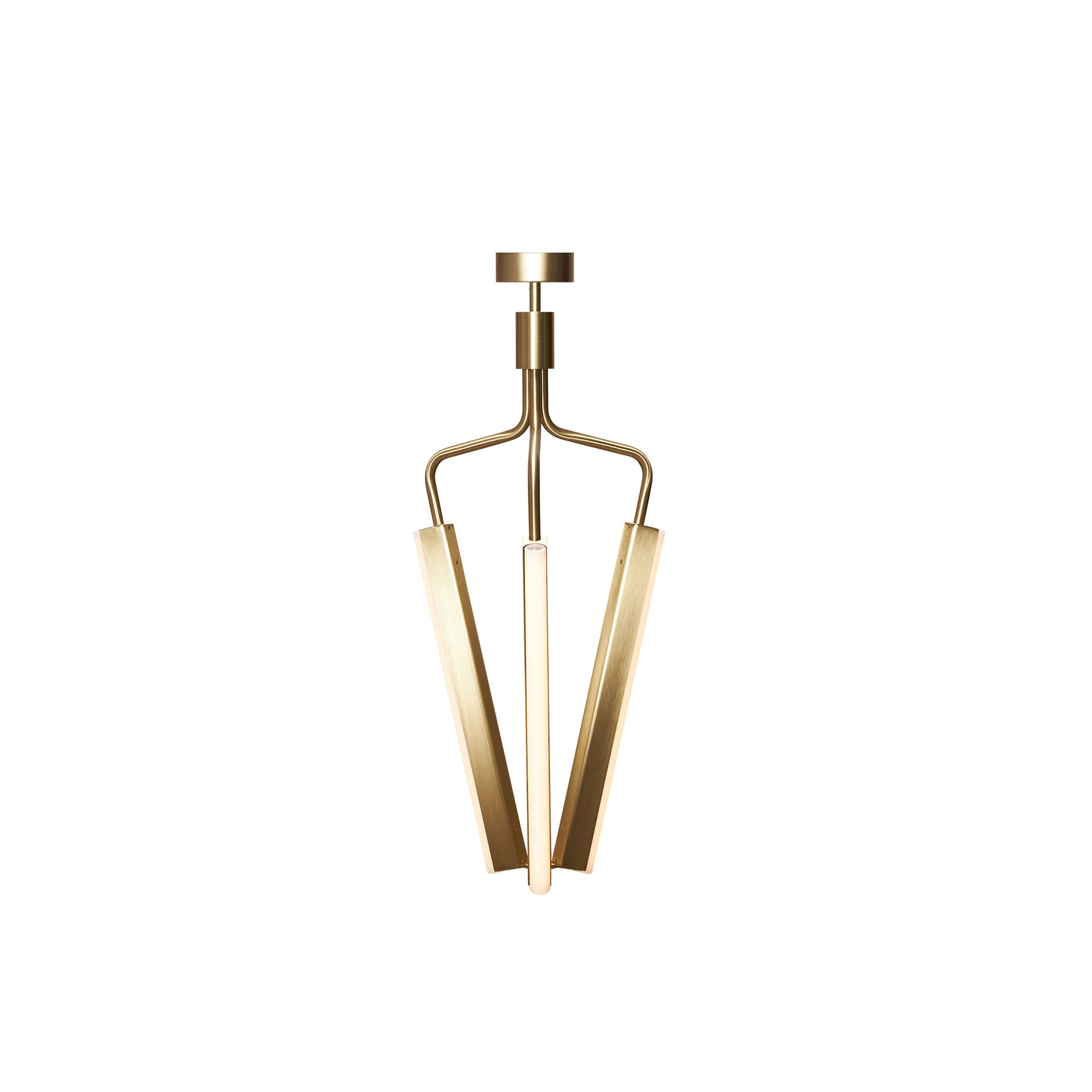 Angel 3 500 Chandelier - Brass (Height 885mm)