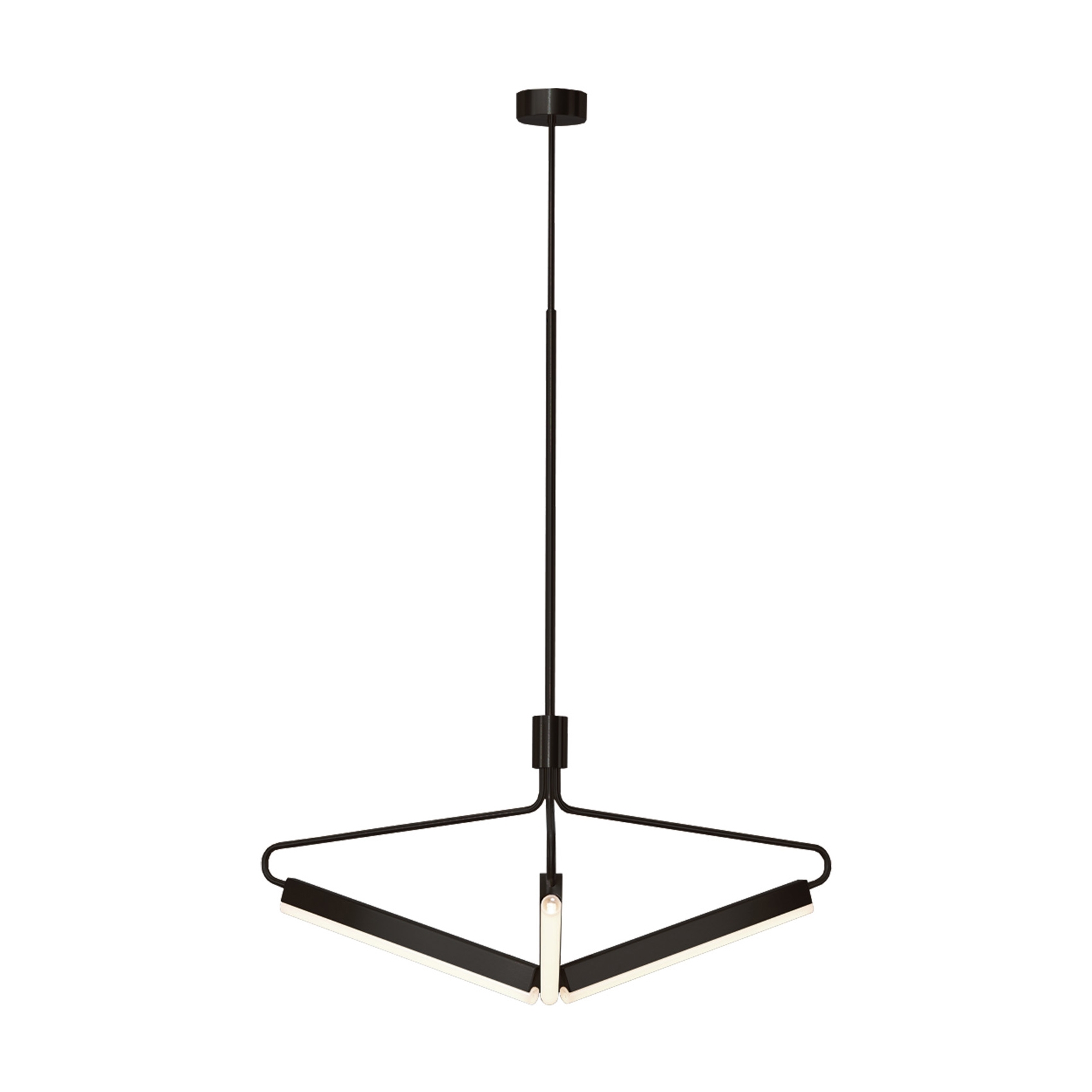 Mostrar el producto Angel 3 500 Chandelier - Wide - Black (Height 1085-1660mm) del fabricante RUBN 