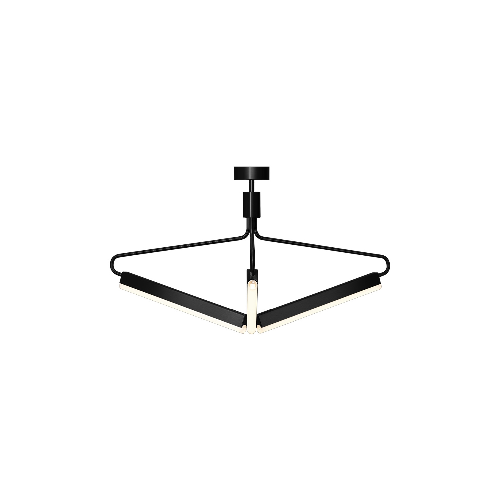 Mostrar el producto Angel 3 500 Chandelier - Wide - Black (Height 520mm) del fabricante RUBN 
