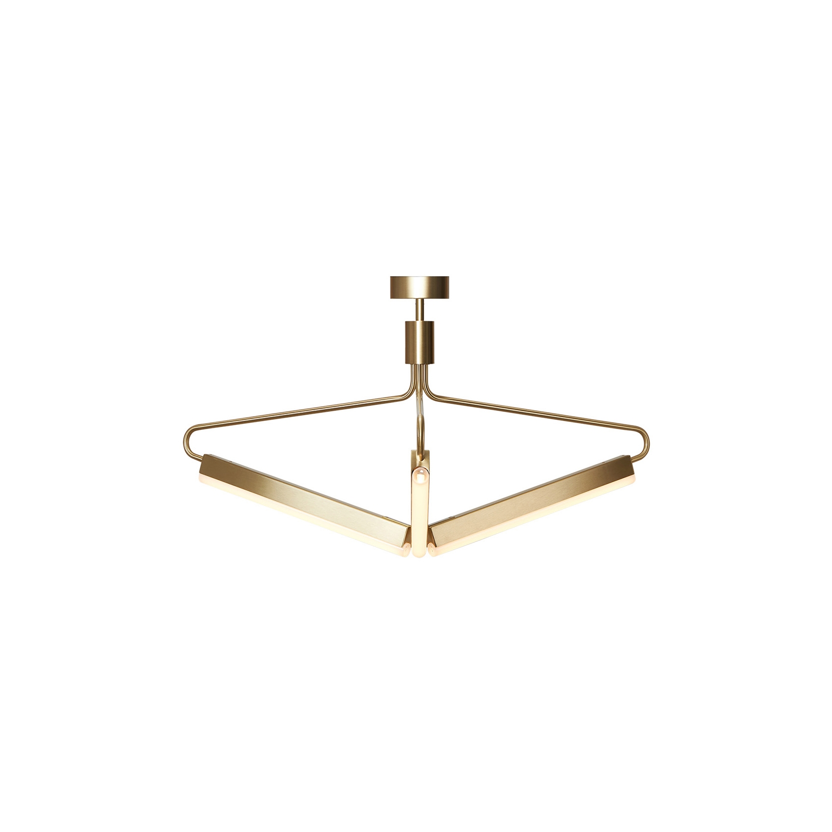 Angel 3 500 Chandelier - Wide - Brass (Height 520mm)