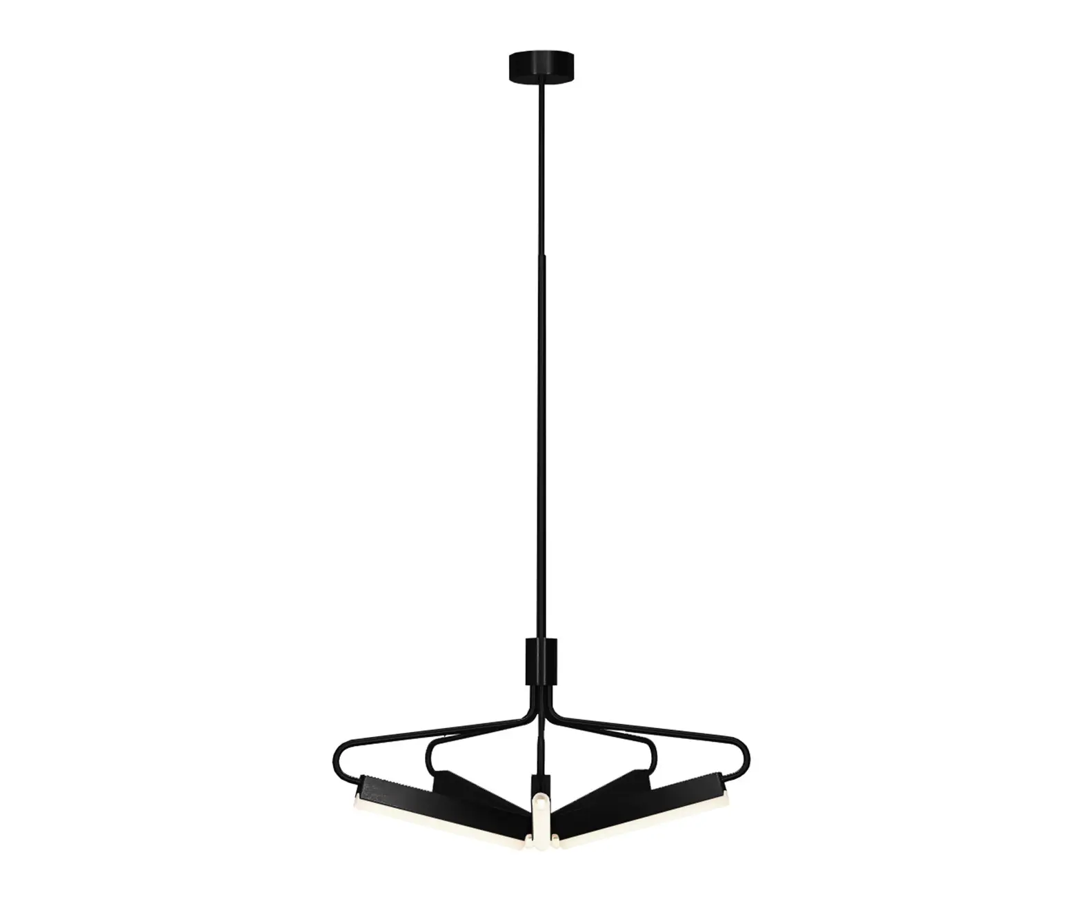 RUBN  - Angel 5 300 Chandelier - Wide - Black (Height 1010-1585mm)