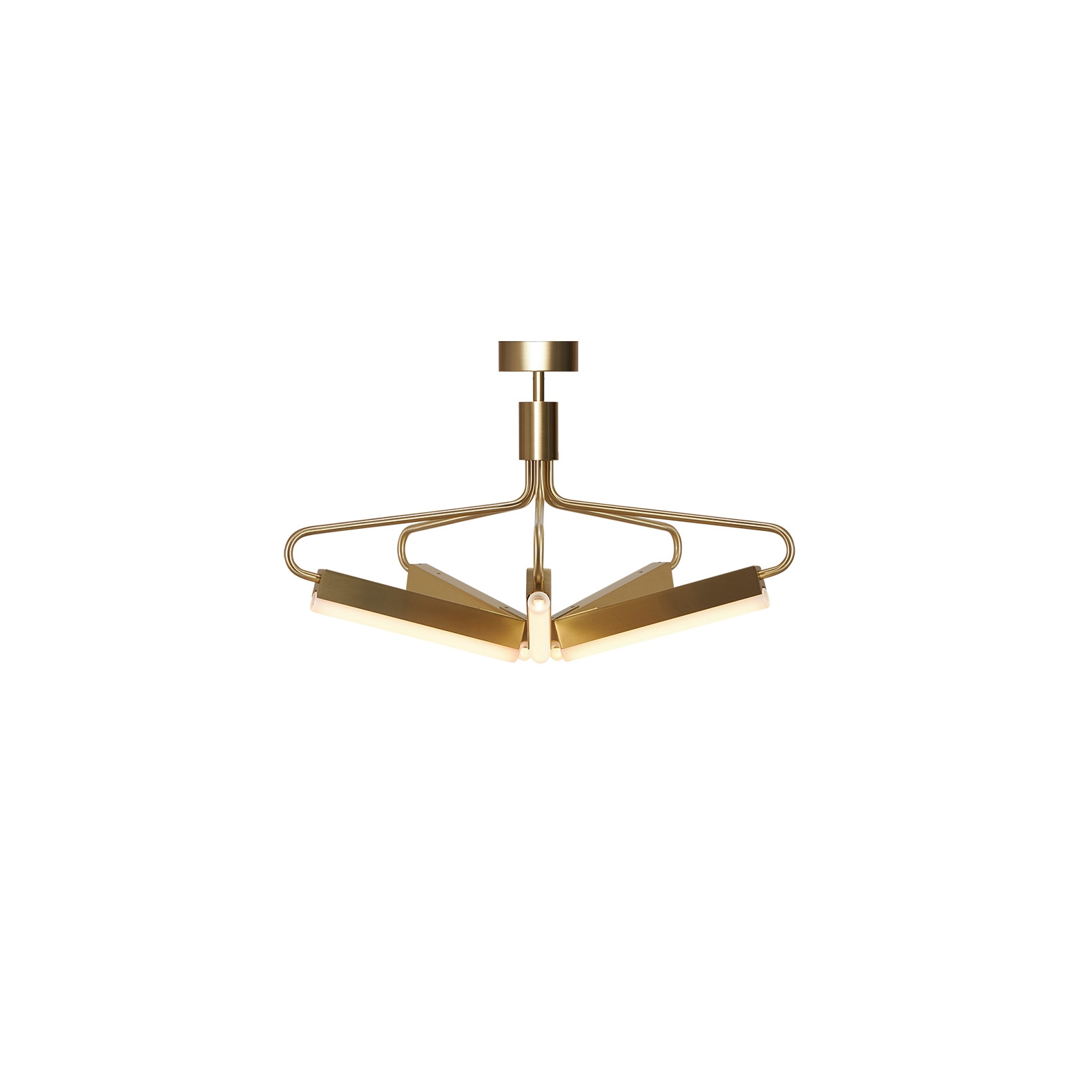 Angel 5 300 Chandelier - Wide - Brass (Height 450mm)