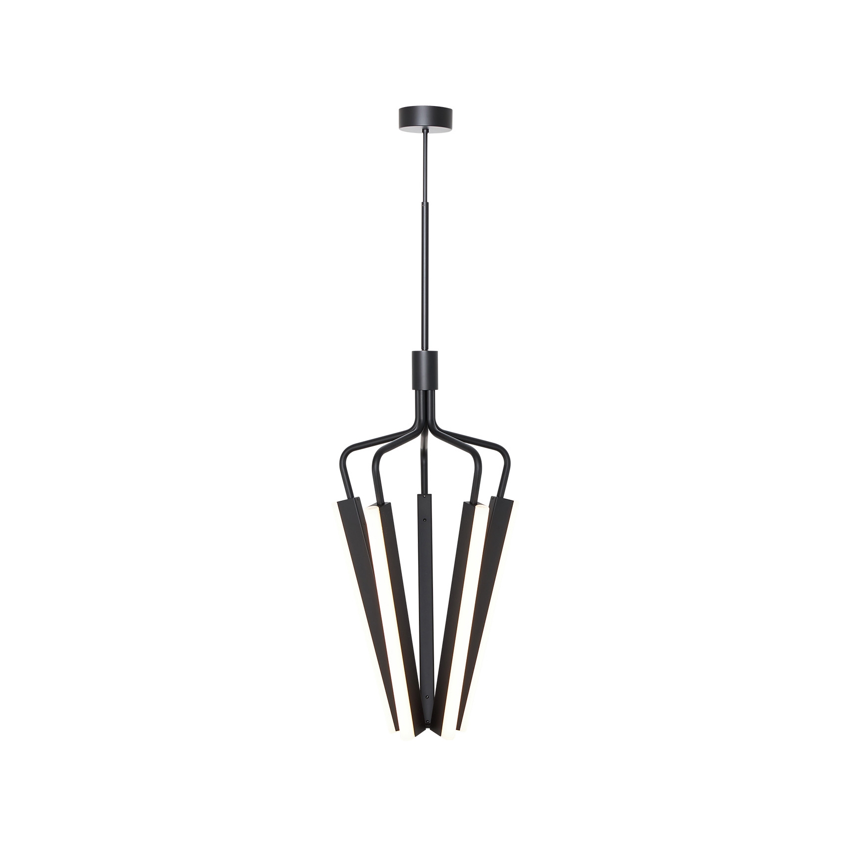 Angel 5 500 Chandelier - Black (Height 1145-1420mm)