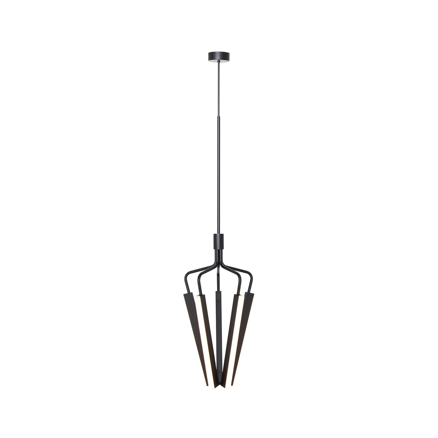 Display product Angel 5 500 Chandelier - Black (Height 1445-2020mm) from manufacturer RUBN 