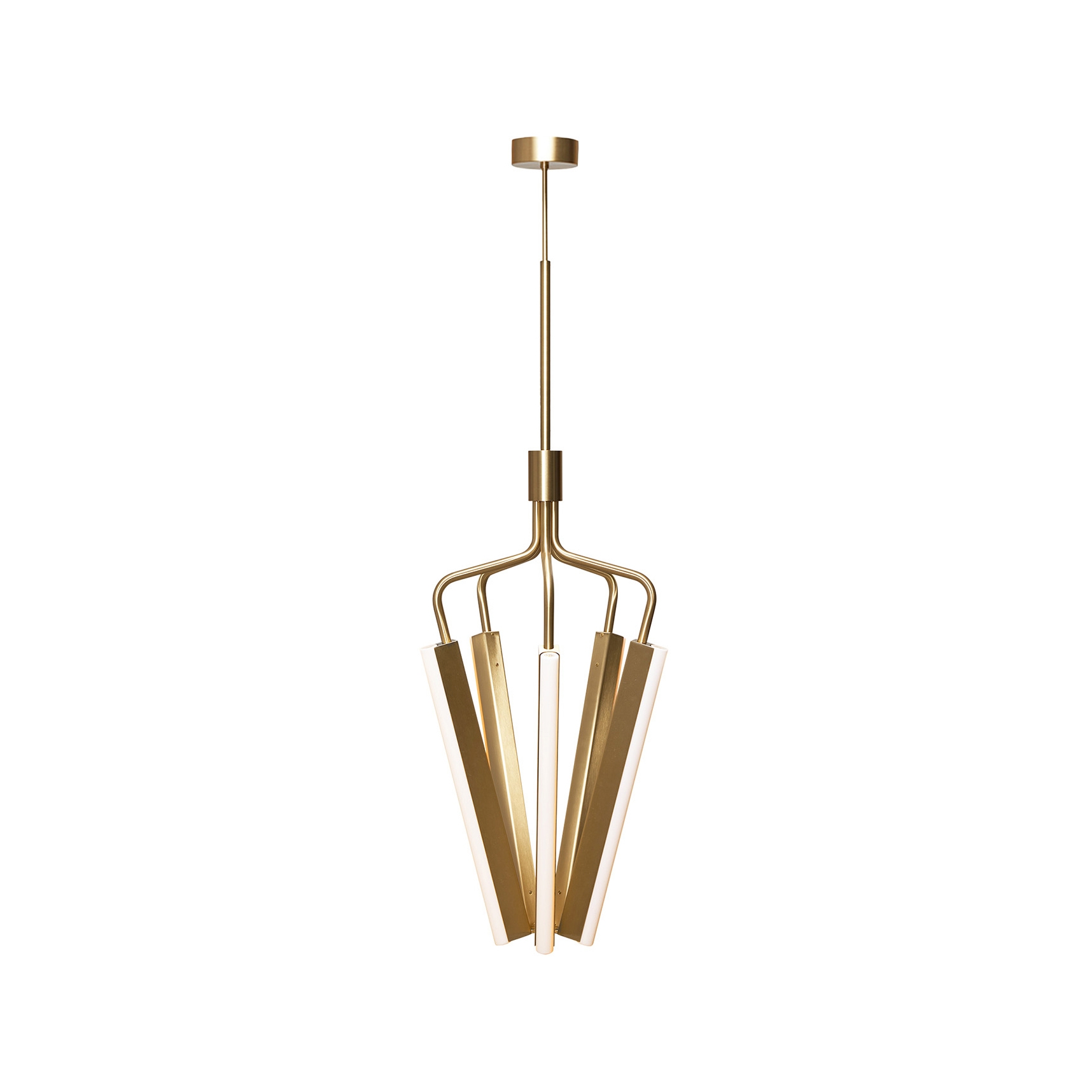 Angel 5 500 Chandelier - Brass (Height 1145-1420mm)