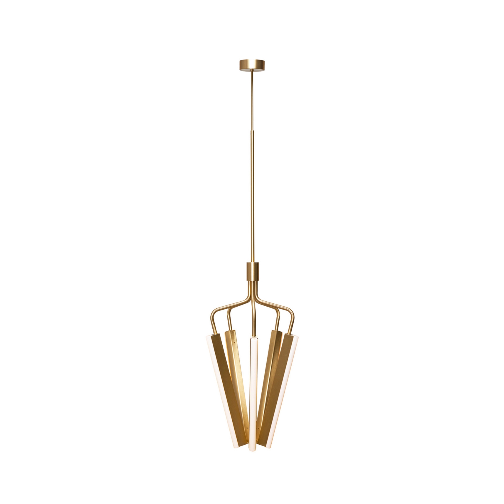 Angel 5 500 Chandelier - Brass (Height 1445-2020mm)