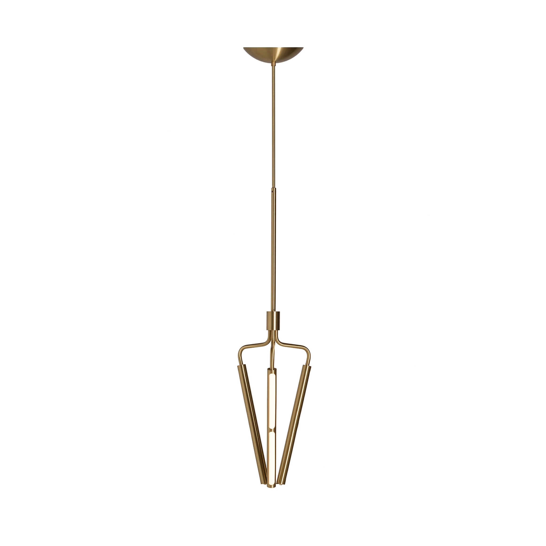 Bloomsbury 3 Chandelier – Short - Brass (Height 1250-1825mm)