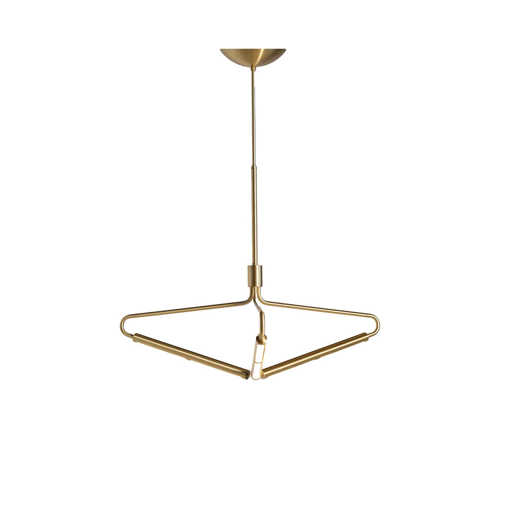 Bloomsbury 3 Chandelier – Wide - Brass (Height 690-965)