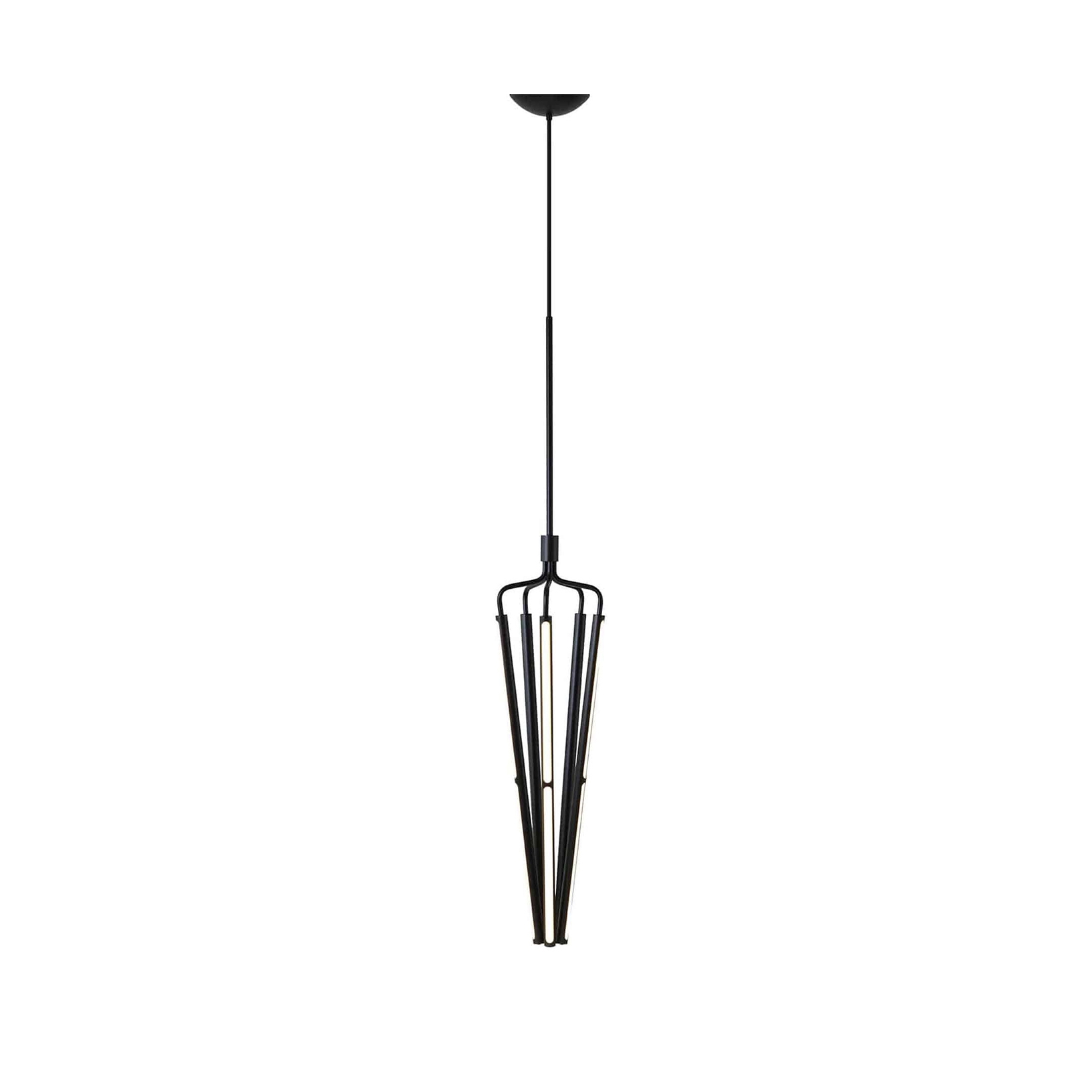 Bloomsbury 5 Chandelier – Long - Black (Height 1655-2230mm)