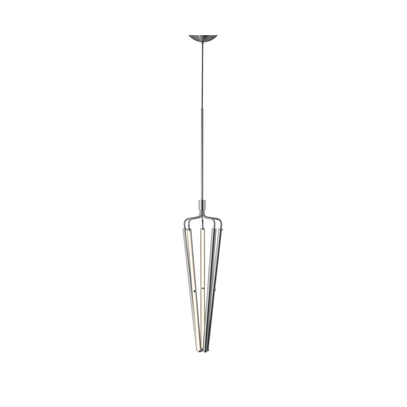 Mostra il prodotto Bloomsbury 5 Chandelier – Long - Steel (Height 1655-2230mm) del produttore RUBN 