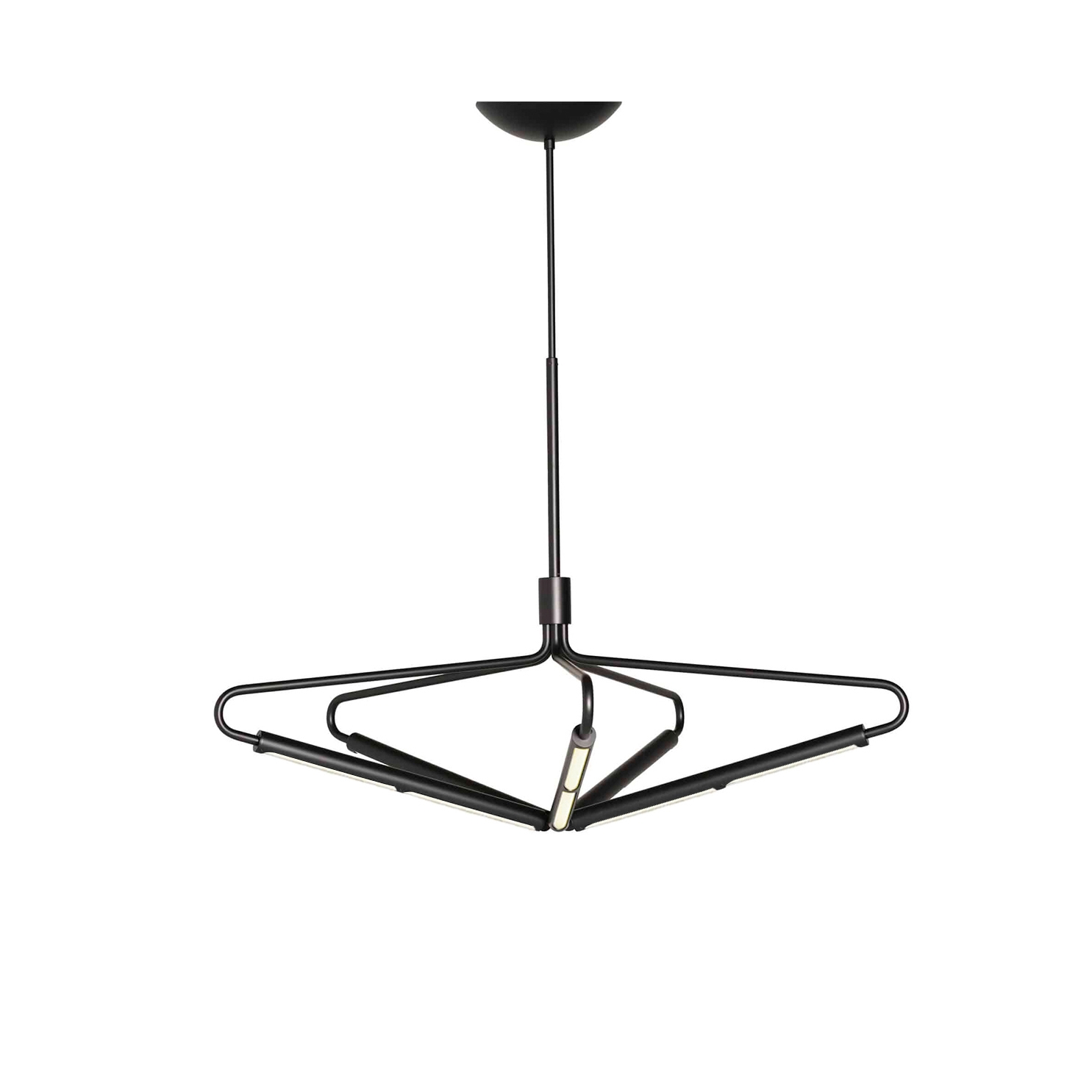 Mostra il prodotto Bloomsbury 5 Chandelier – Wide - Black (Height 690-965) del produttore RUBN 