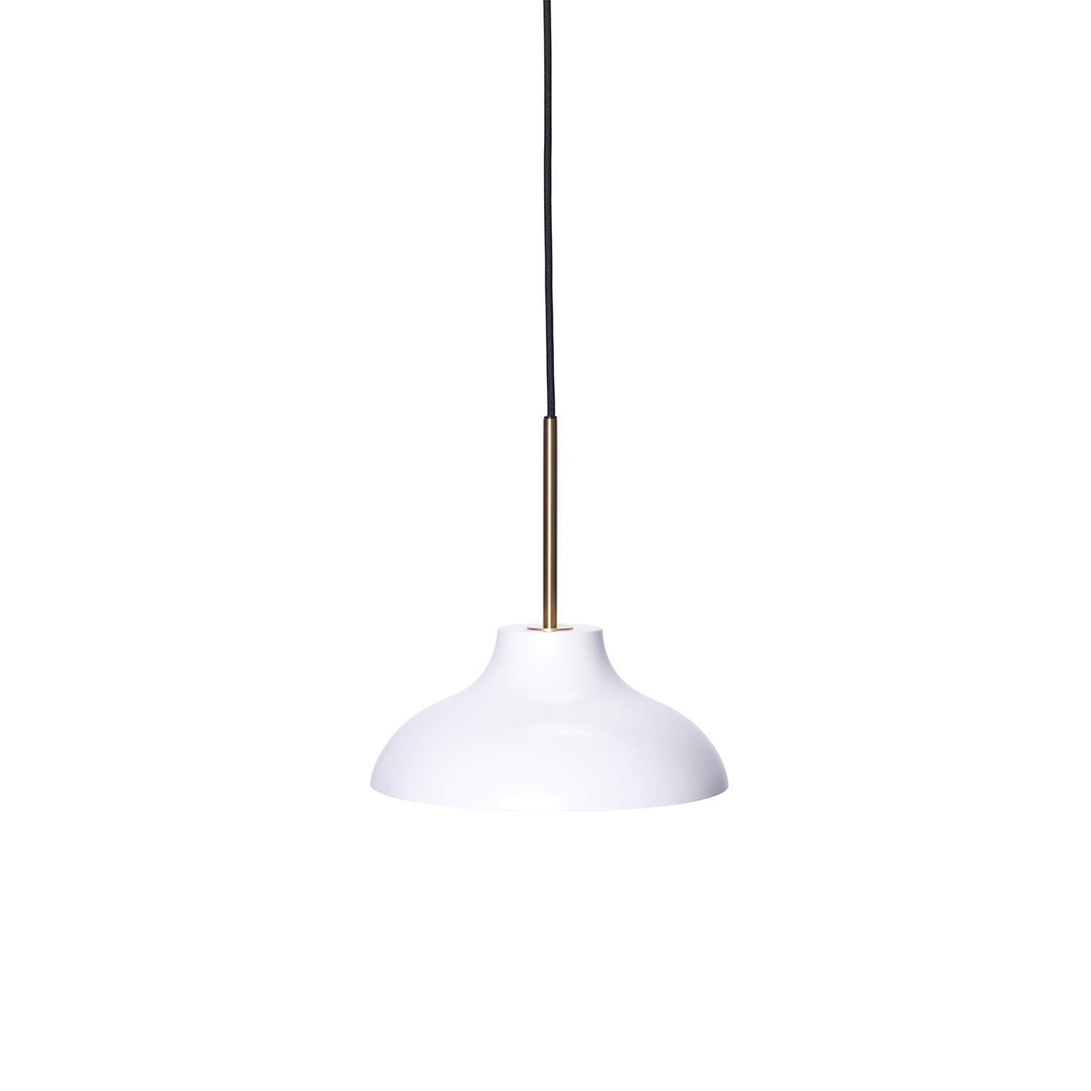 Bolero Pendant - Small - White/Brass