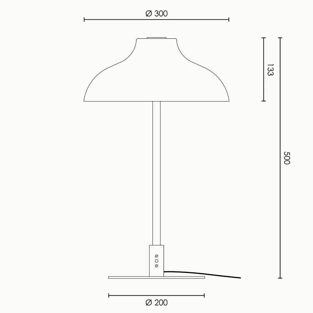 RUBN - Bolero Table - White/Brass