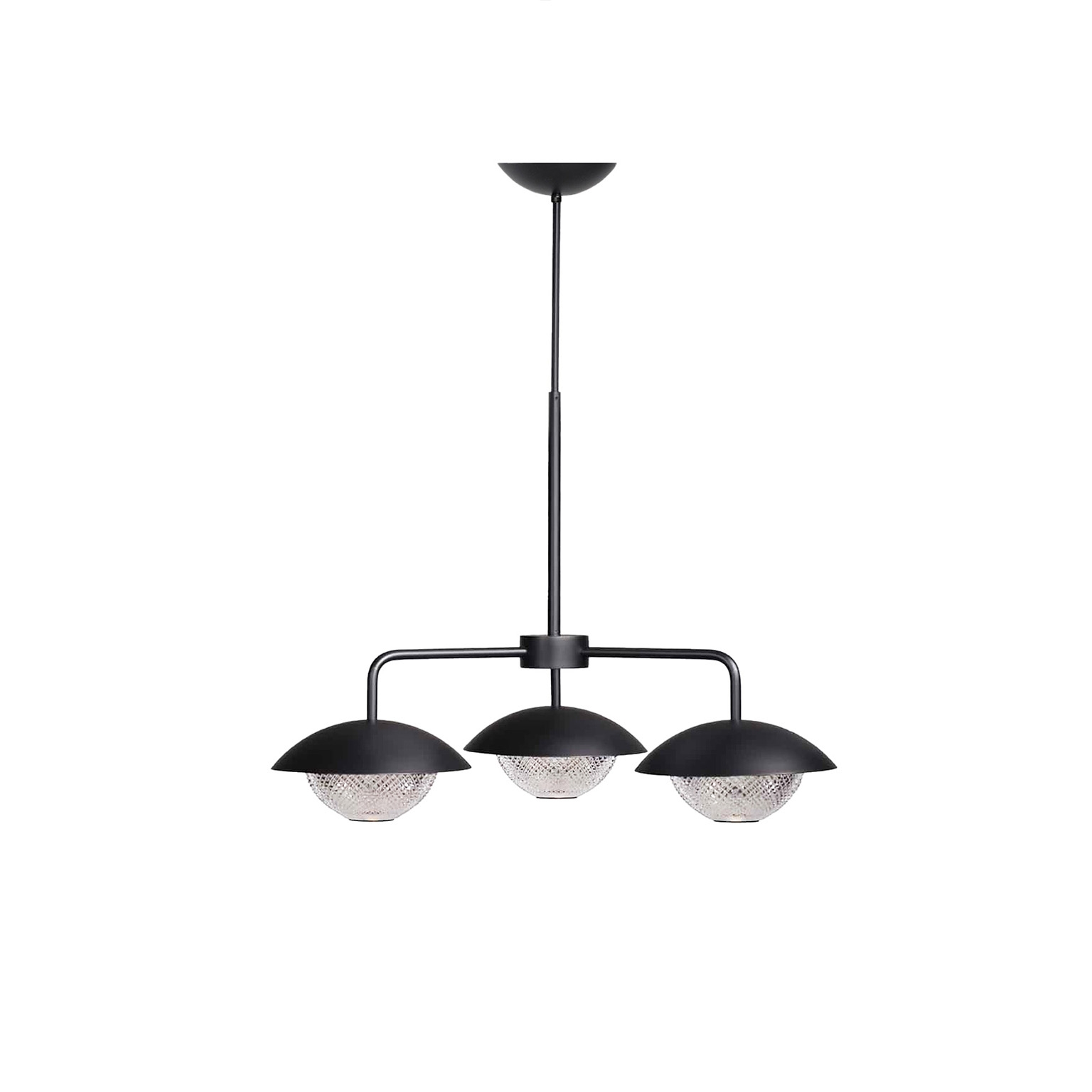 Grace 3 Chandelier - Black (Height 575-850mm)
