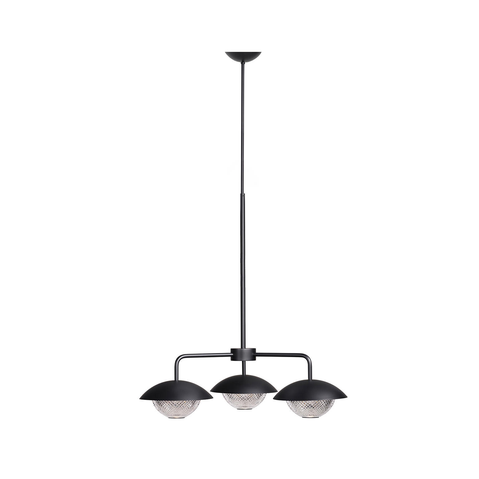 Grace 3 Chandelier - Black (Height 875-1450mm)