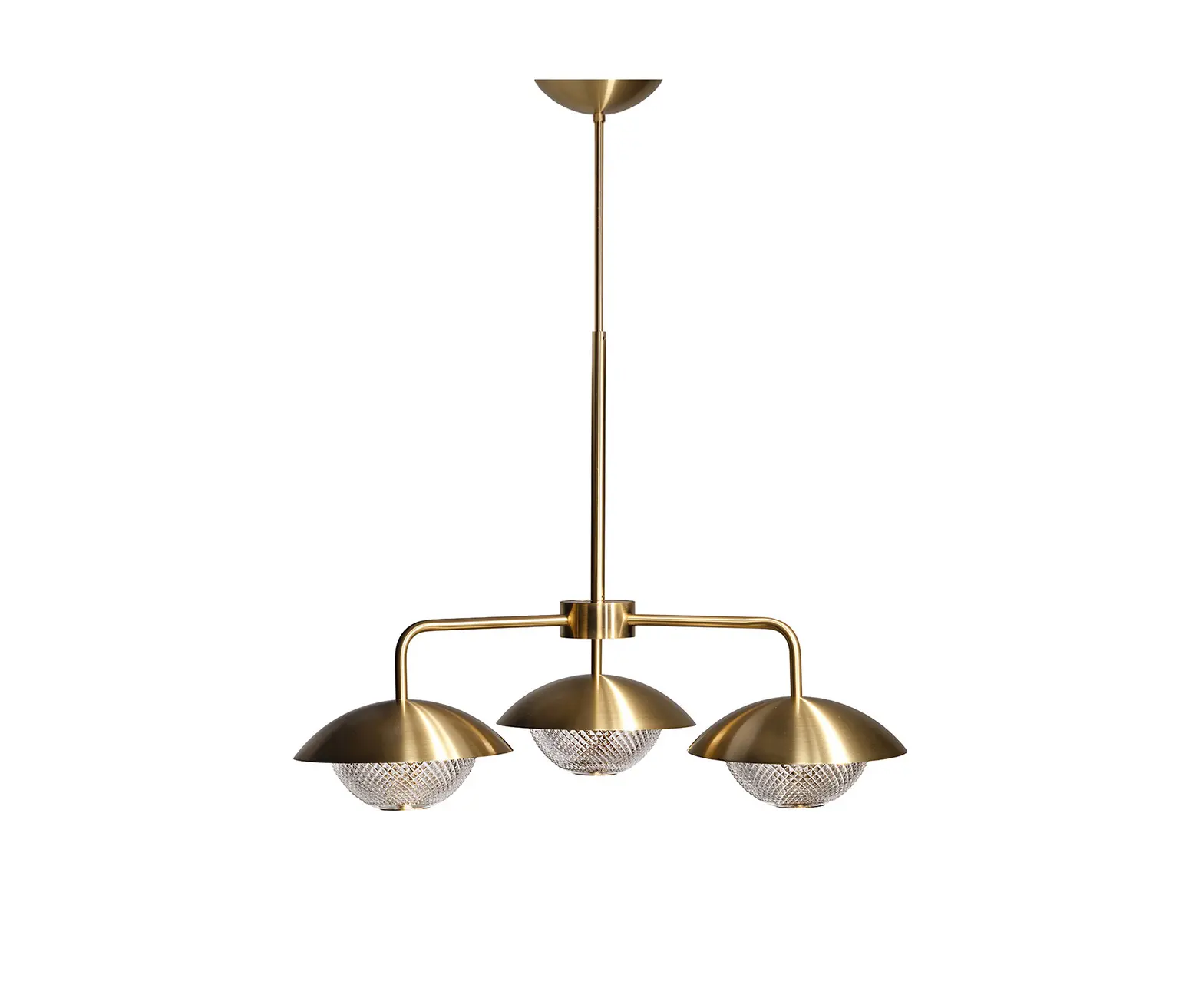 RUBN  - Grace 3 Chandelier - Brass (Height 575-850mm)