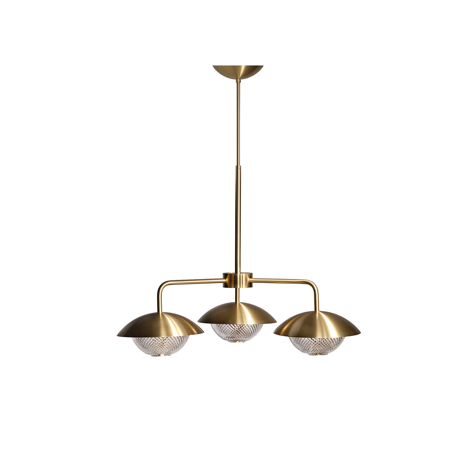 Grace 3 Chandelier - Brass (Height 575-850mm)