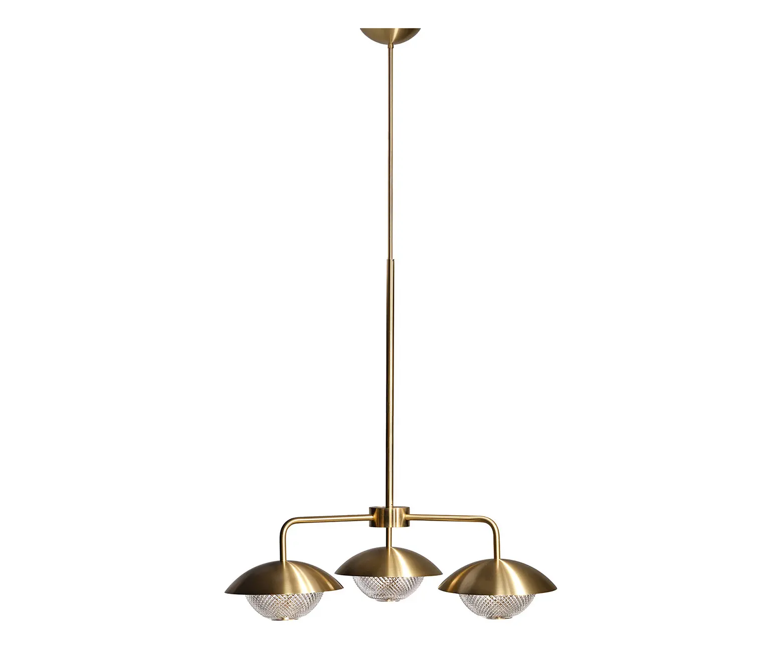 RUBN - Grace 3 Chandelier - Brass (Height 875-1450mm)