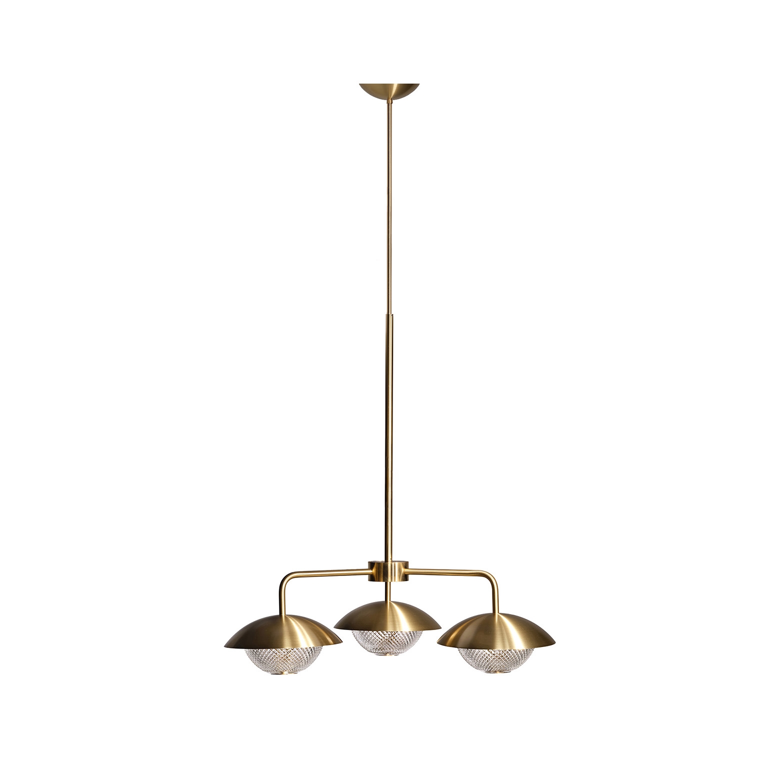 Display product Grace 3 Chandelier - Brass (Height 875-1450mm) from manufacturer RUBN 