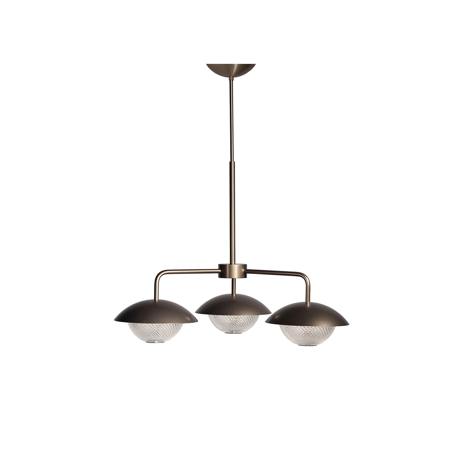 Display product Grace 3 Chandelier - Bronze Colored (Height 575-850mm) from manufacturer RUBN 