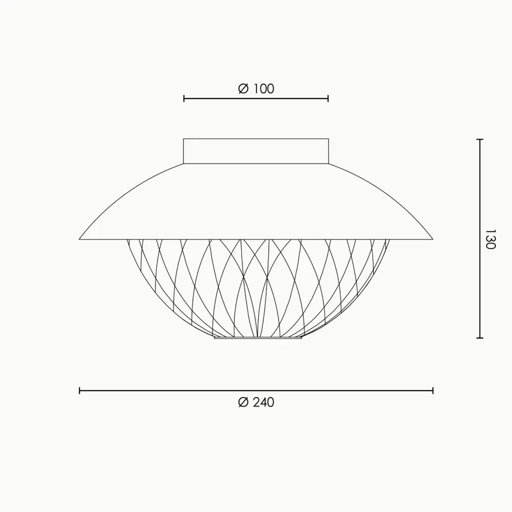 RUBN  - Grace Ceiling/Wall - Brass
