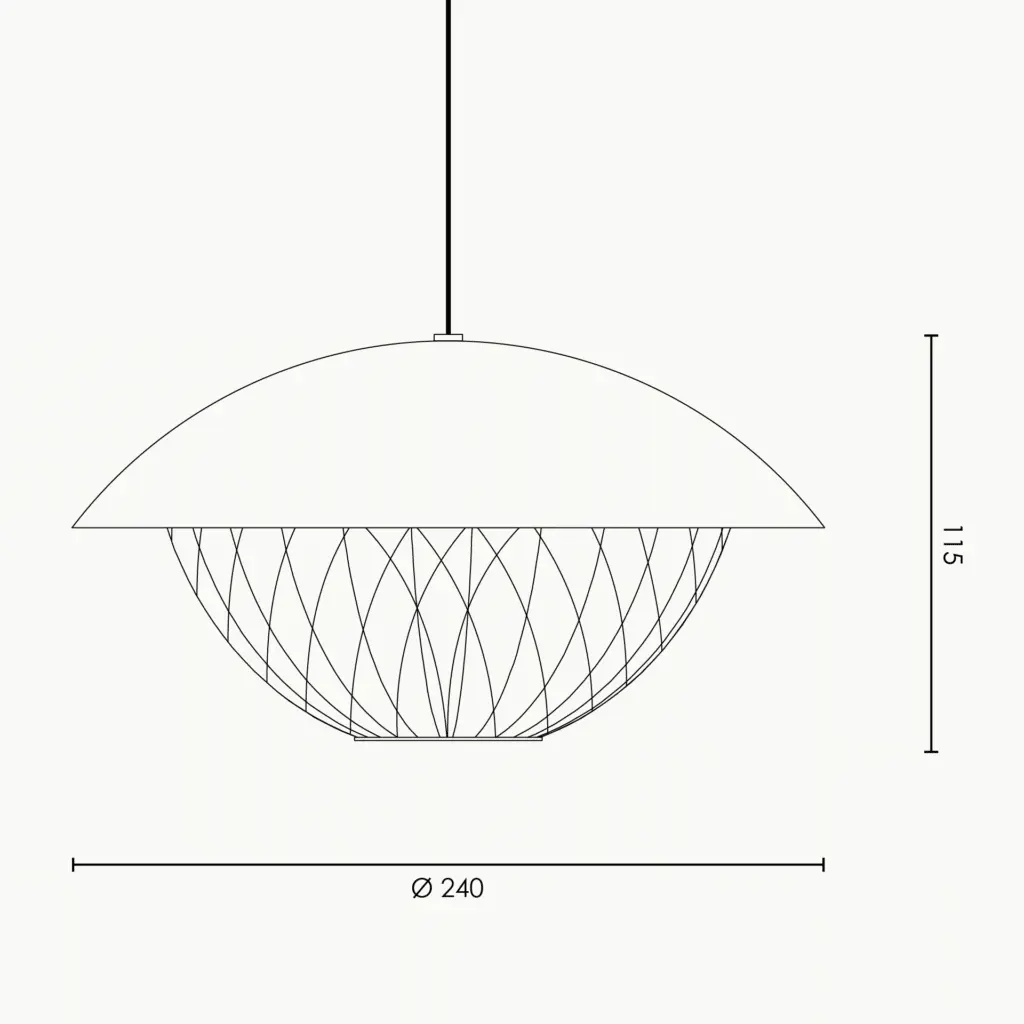RUBN  - Grace Pendant - Black