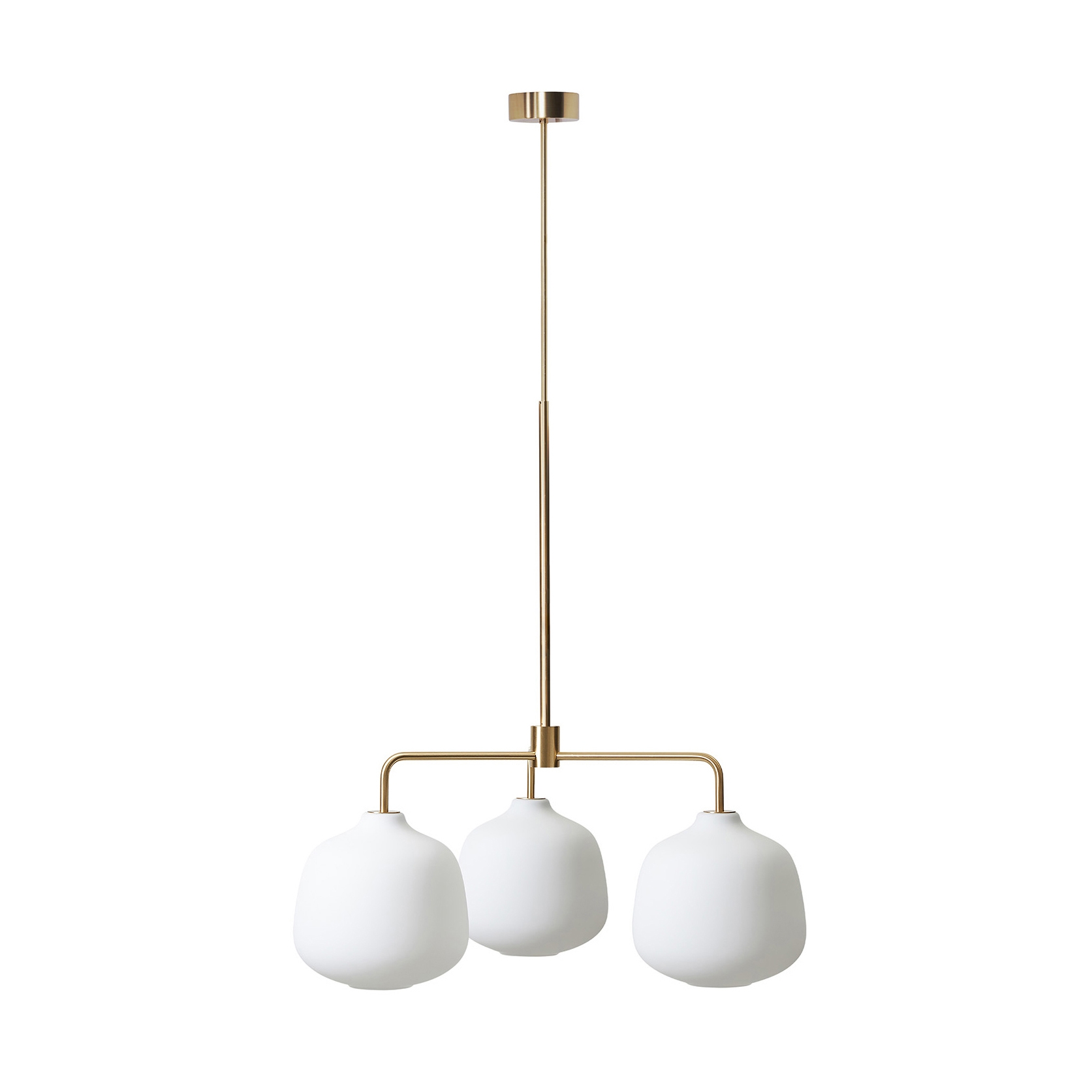 Mostra il prodotto Holborn 3 Chandelier - Brass (Height 1000-1575mm) del produttore RUBN 