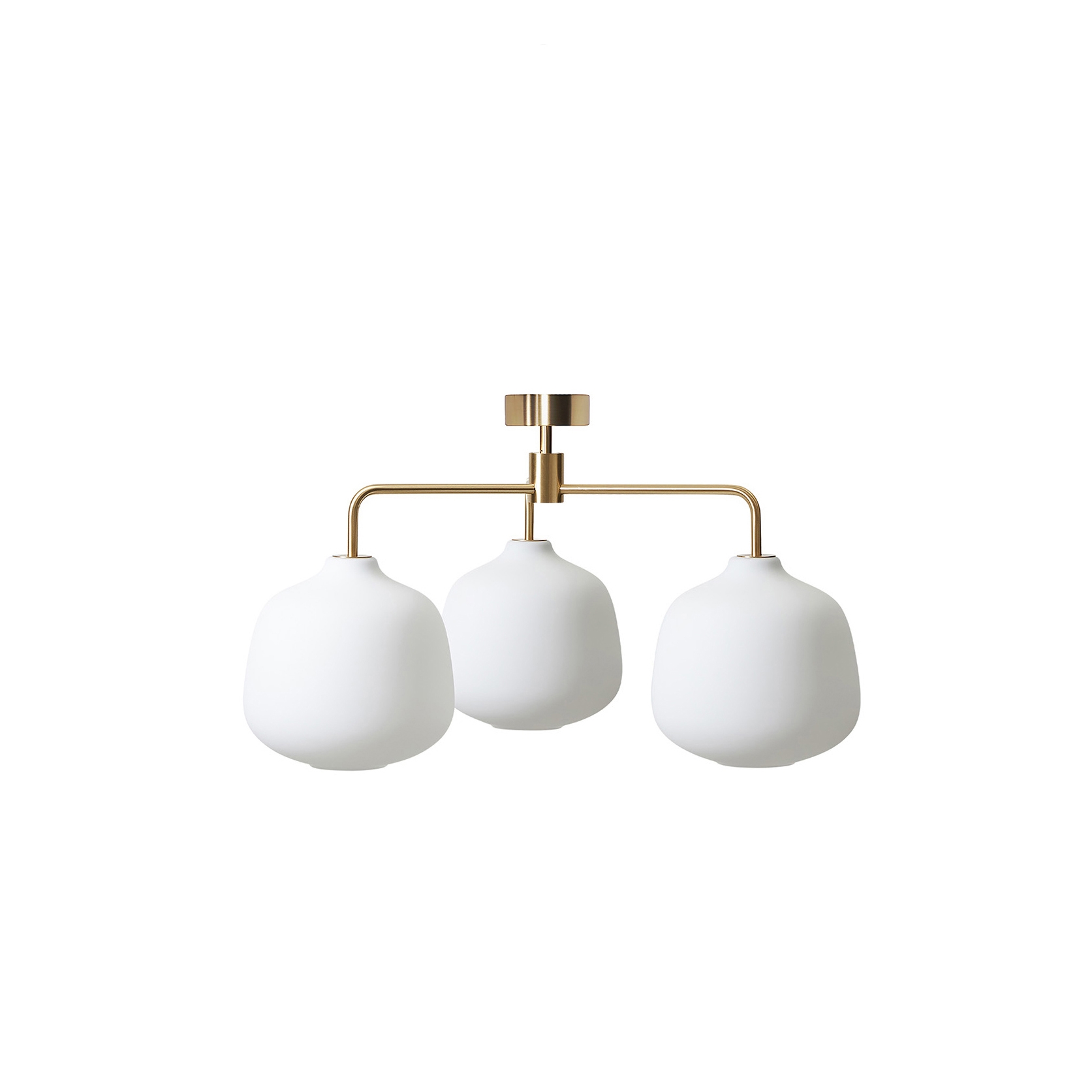 Mostra il prodotto Holborn 3 Chandelier - Brass (Height 435mm) del produttore RUBN 