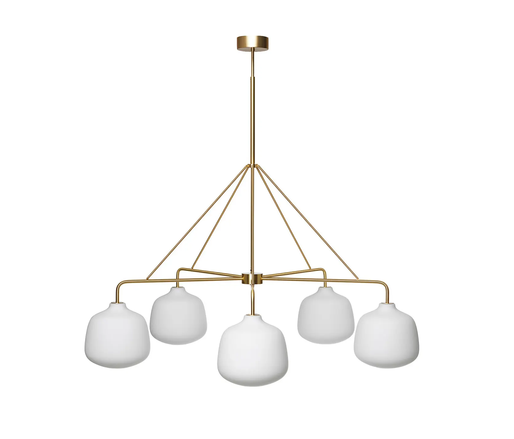 RUBN  - Holborn 5 Chandelier - Brass