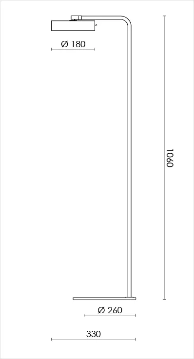 RUBN - James Floor - Black/Brass