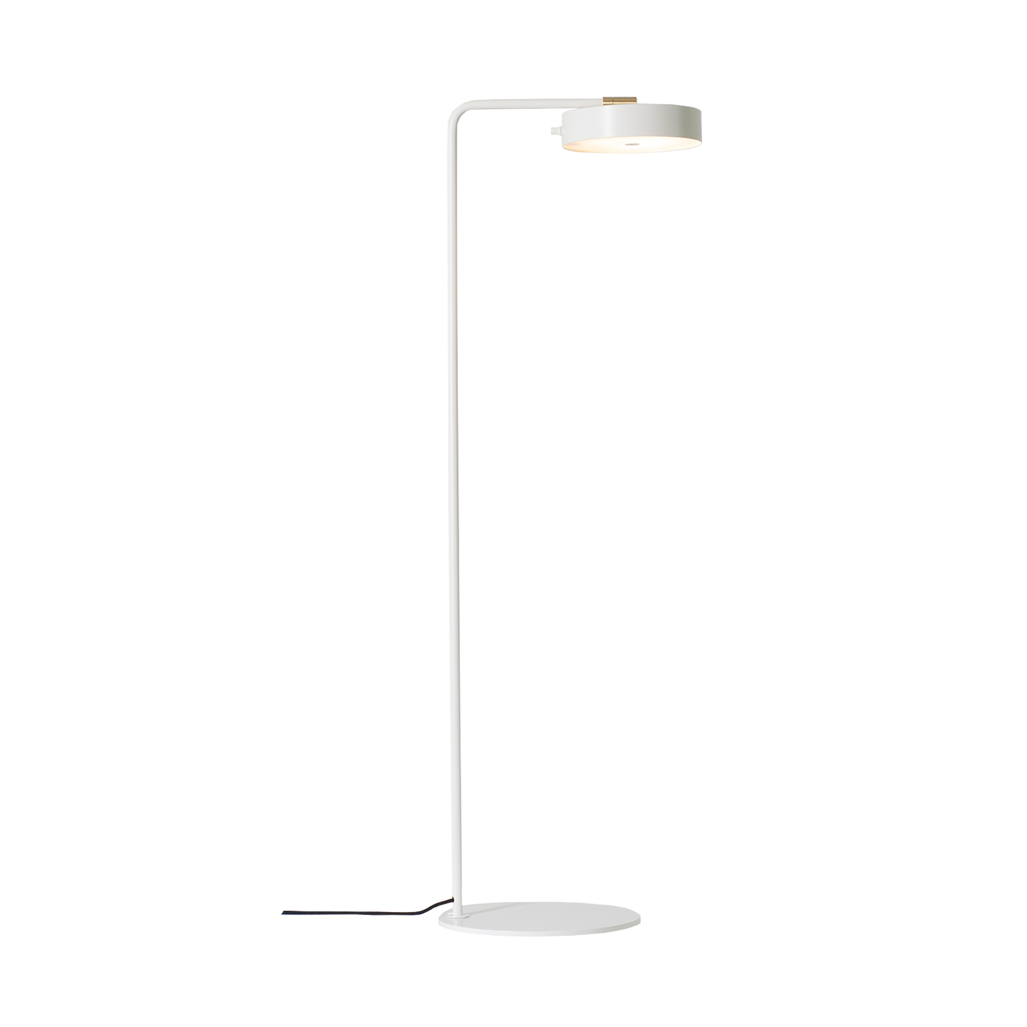 James Floor - White/Brass