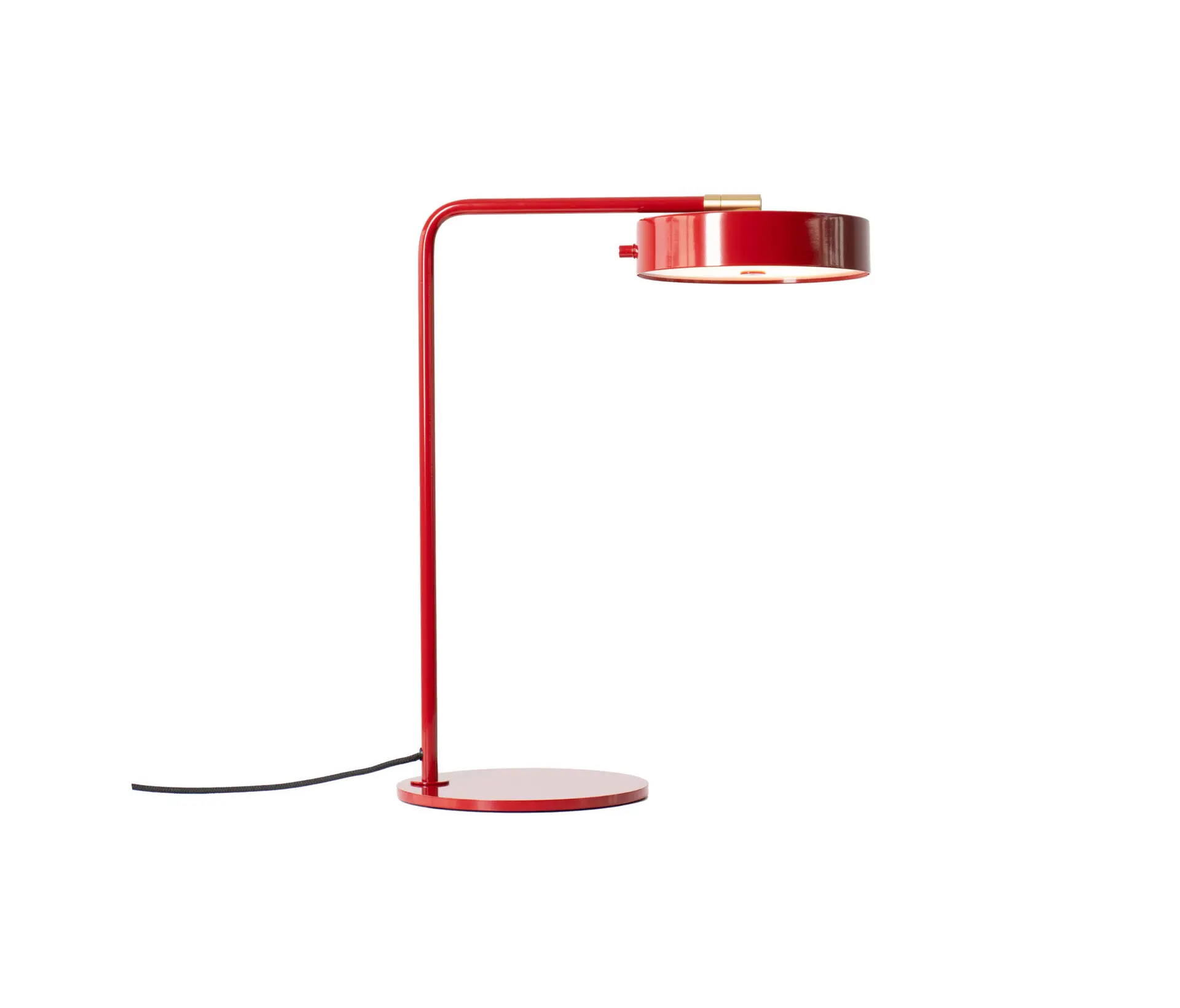 RUBN - James Table - Ruby Red/Brass