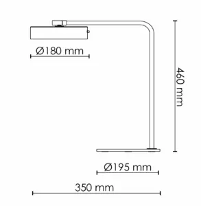 RUBN  - James Table - White/Brass