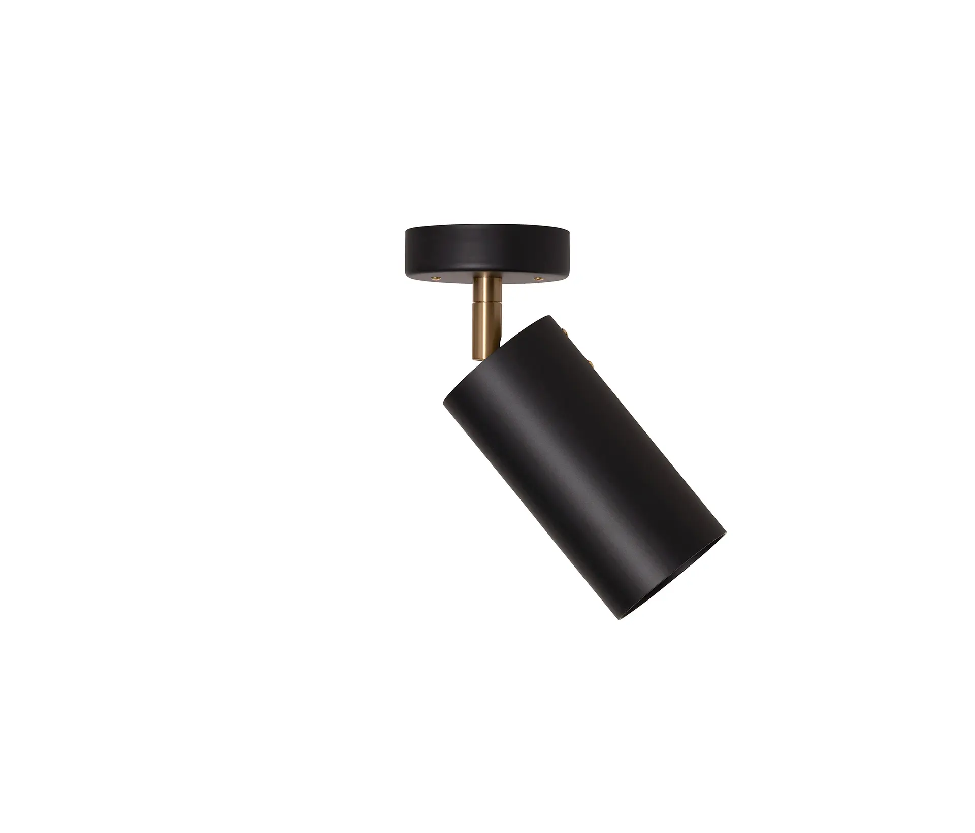 RUBN - Joey Spot with Cup - Large - Black/Brass (Height 220mm)