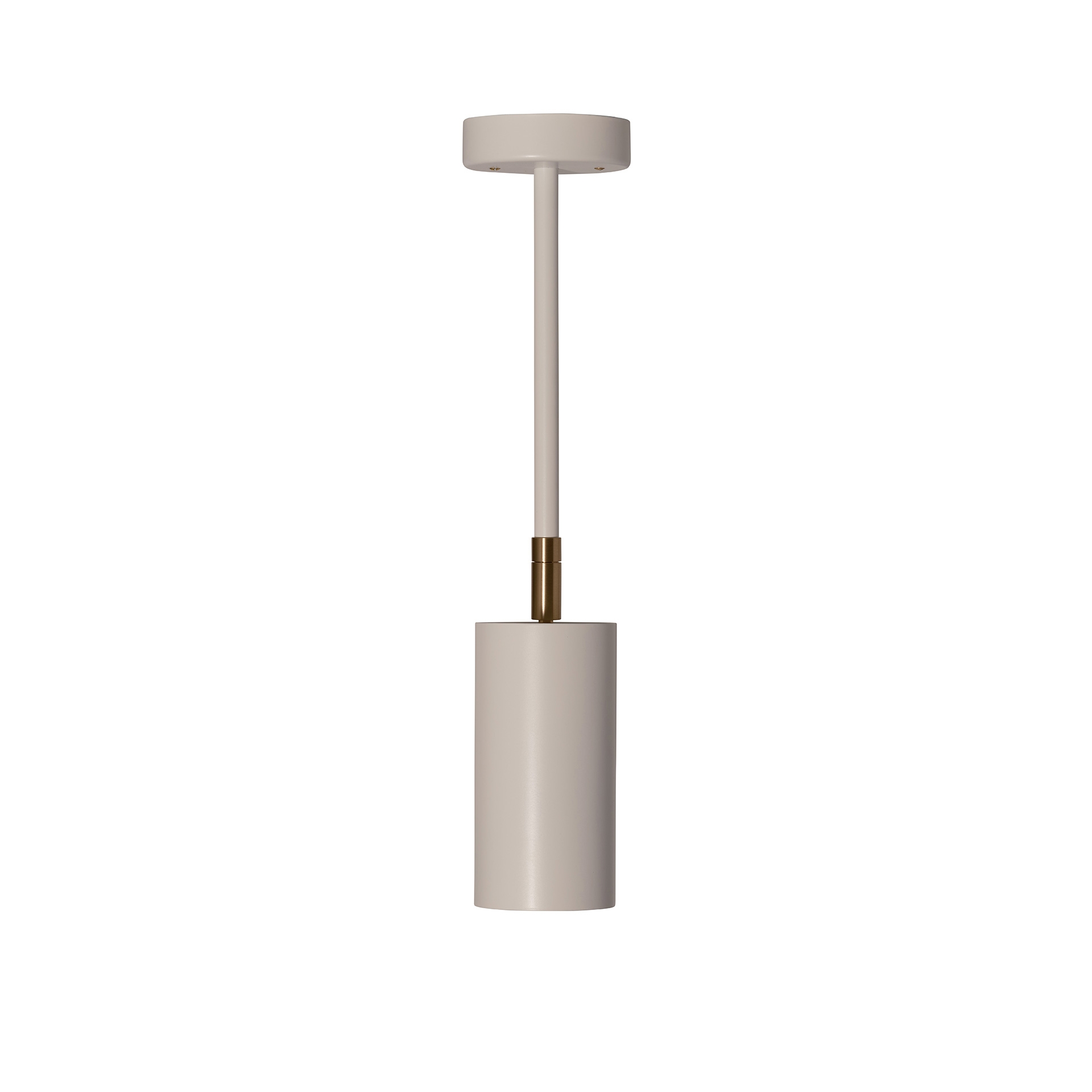 Joey Spot with Cup - Large - White/Brass (Height 410mm)