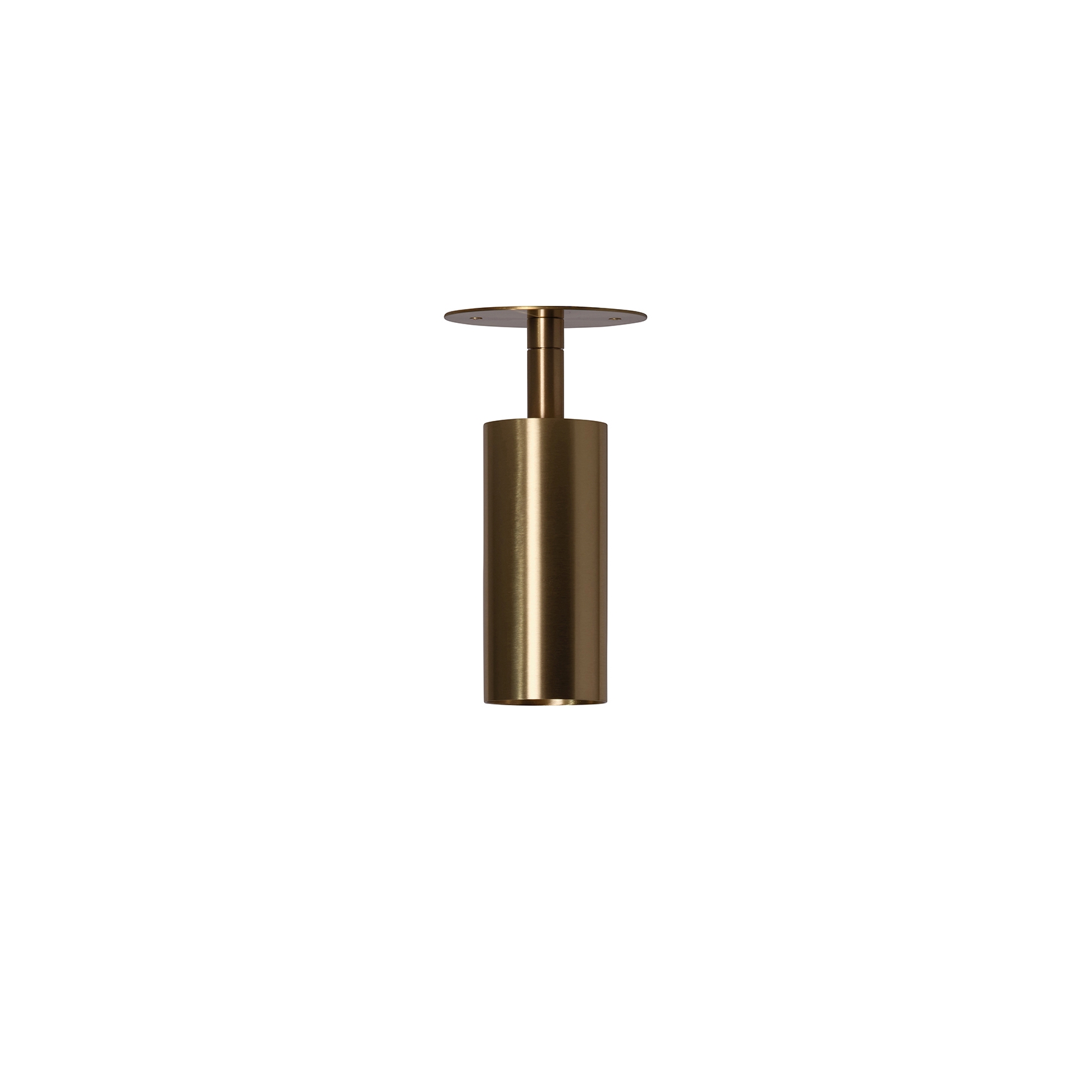 Joey Spot with Plate - Small - Brass (Height 165mm)