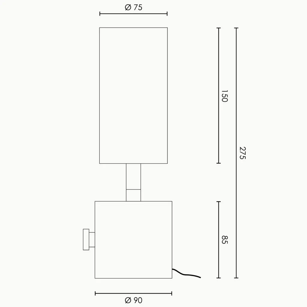 RUBN - Joey Table Spot - Brass