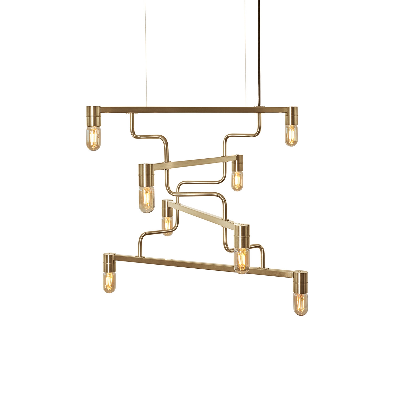 Display product Kennedy Chandelier - Brass from manufacturer RUBN 