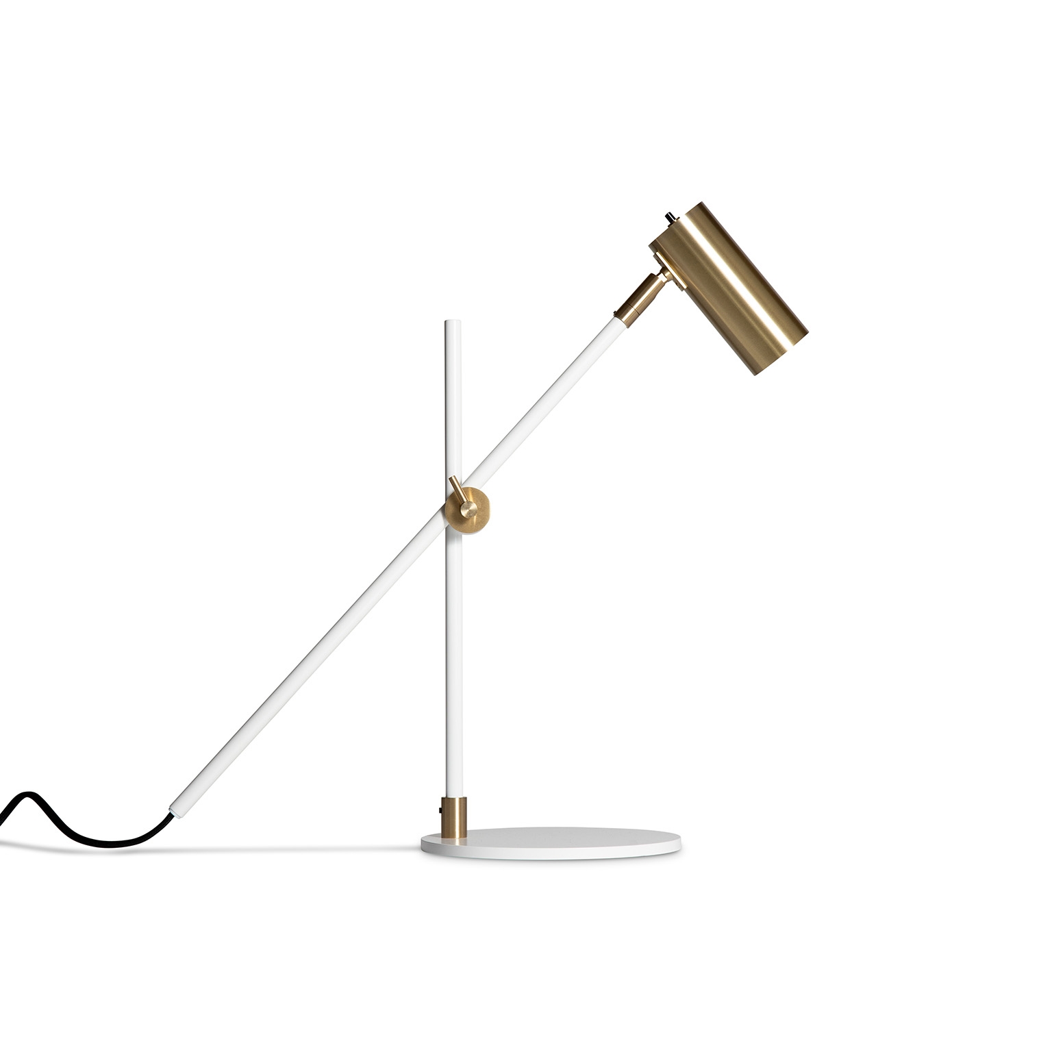 Lektor Desk - White/Brass