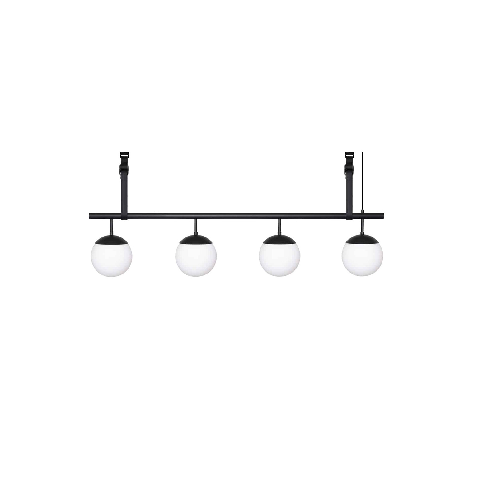 Mostra il prodotto Long Lord 4 Pendant - Black/Opal - Black Leather del produttore RUBN 