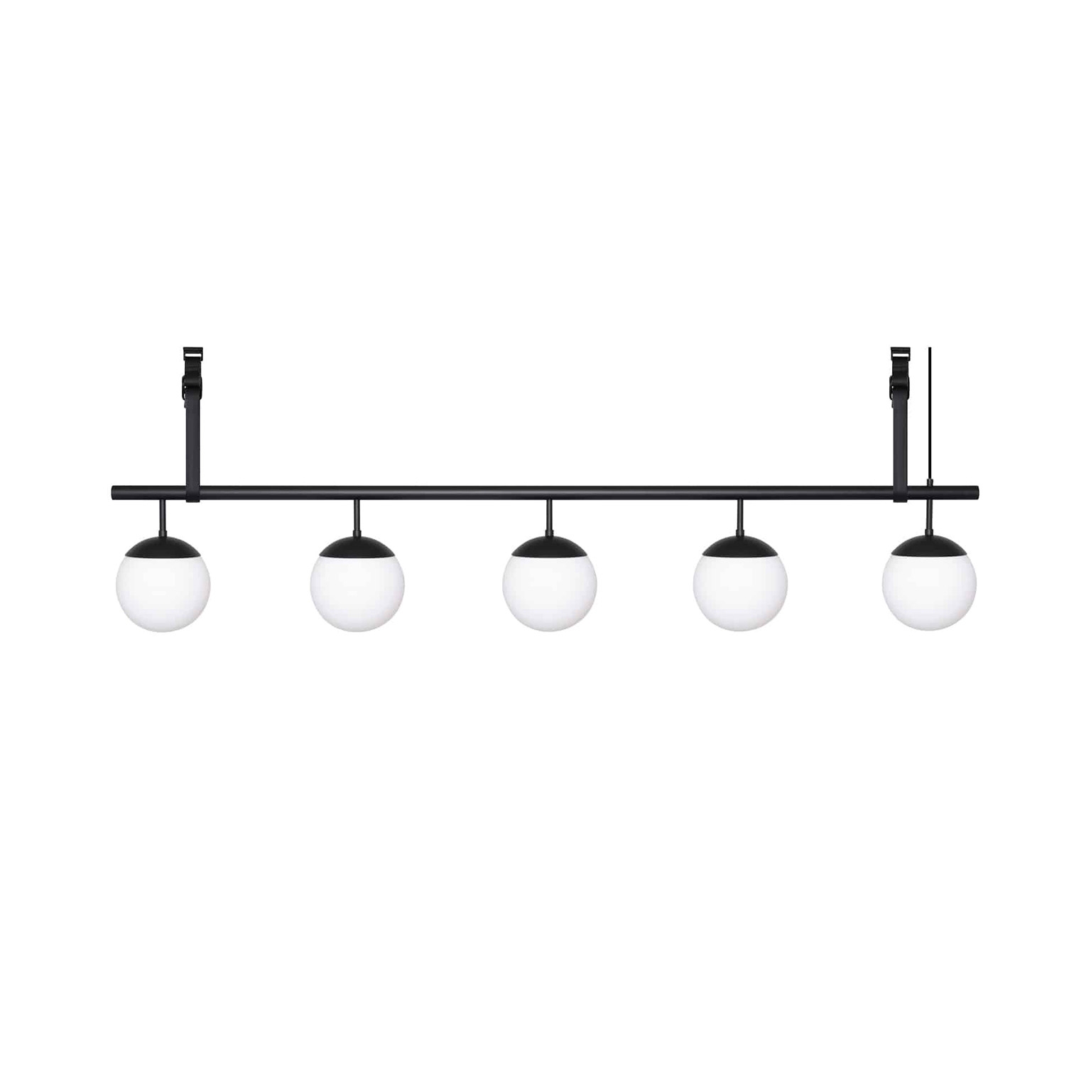 Mostra il prodotto Long Lord 5 Pendant - Black/Opal - Black Leather del produttore RUBN 