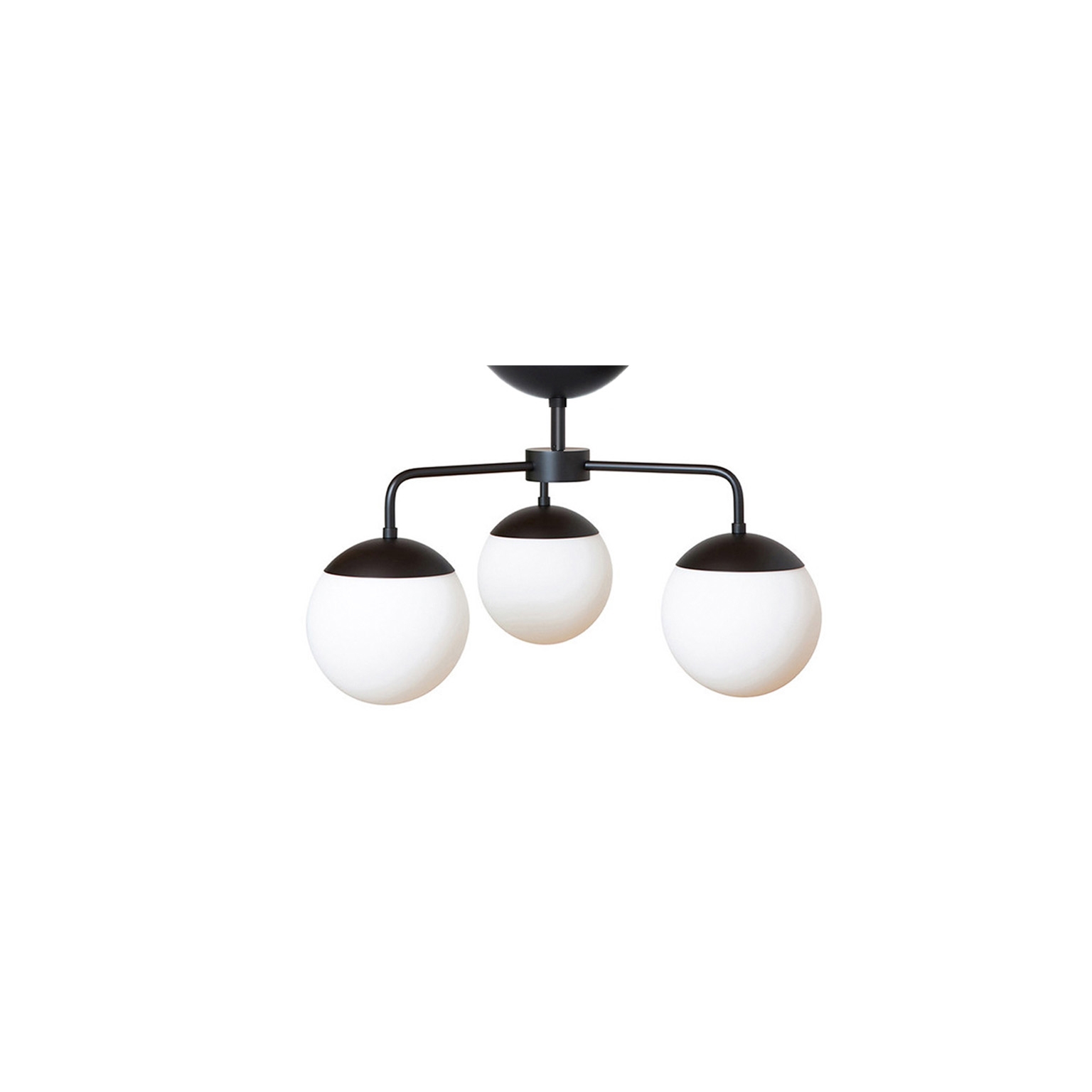 Mostra il prodotto Lord 3 Chandelier - Black/Opal (Height 390mm) del produttore RUBN 