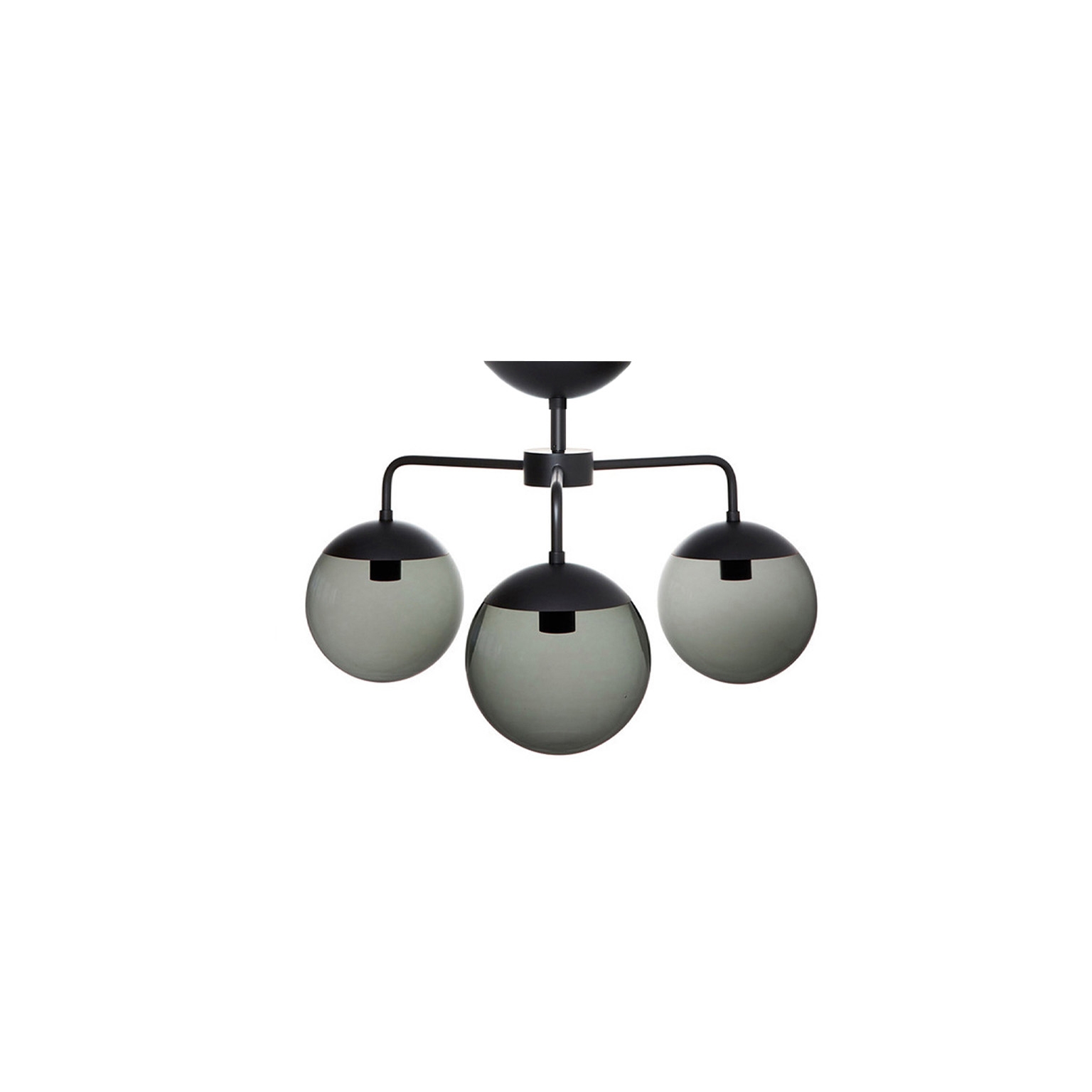 Lord 3 Chandelier - Black/Smoke (Height 390mm)