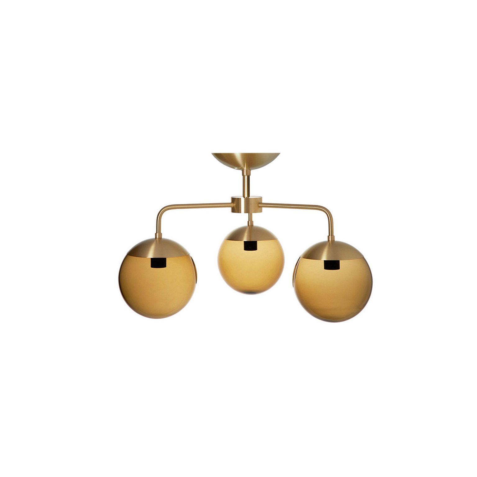 Lord 3 Chandelier - Brass/Brown (Height 390mm)