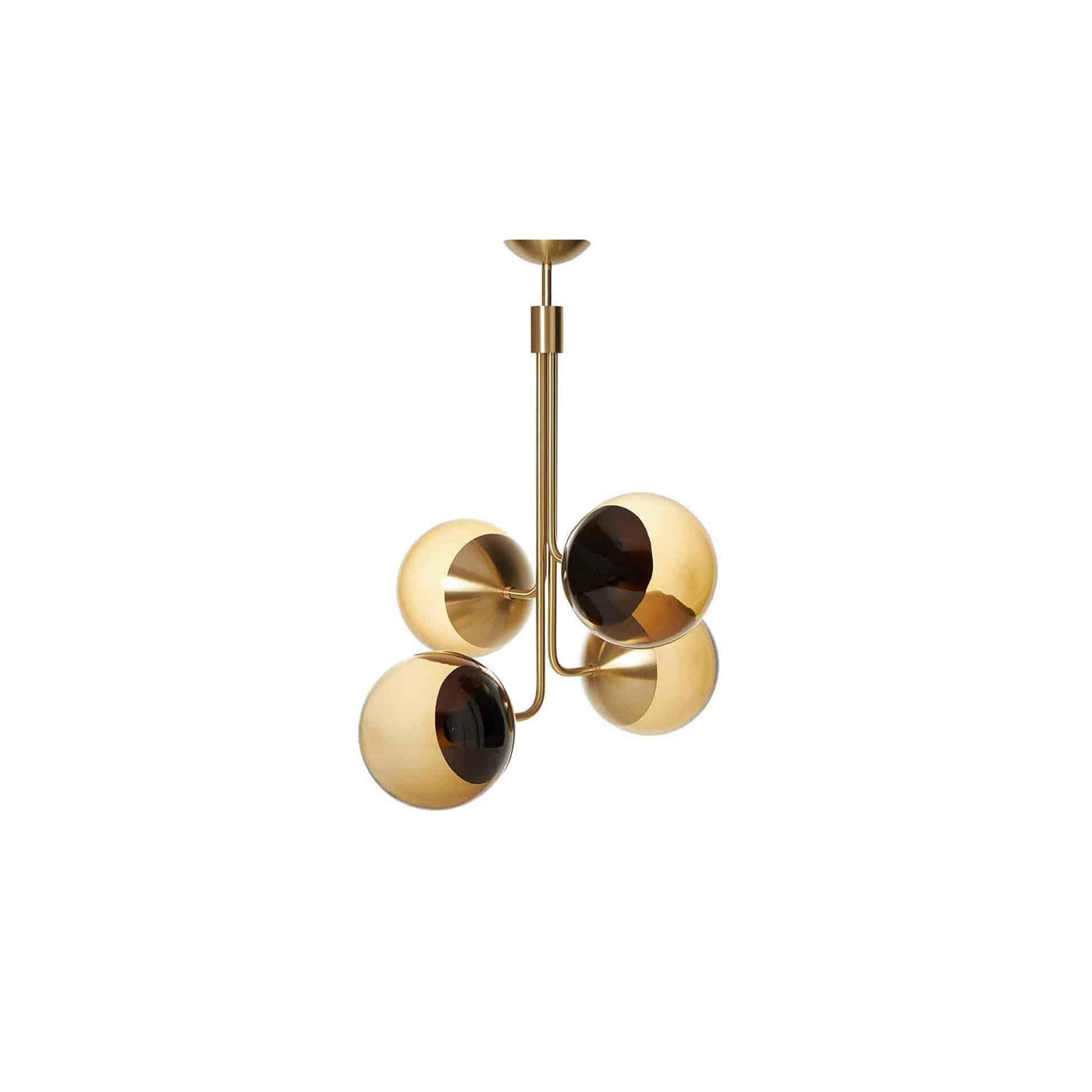 Lord Bouquet Chandelier - Brass/Brown (735mm)