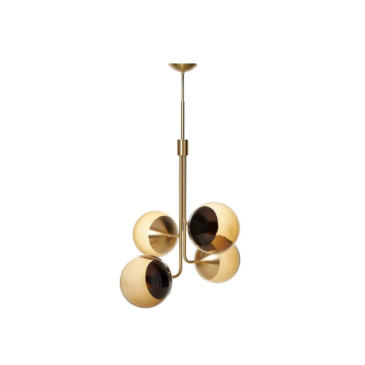 Lord Bouquet Chandelier - Brass/Brown (995-1270mm)