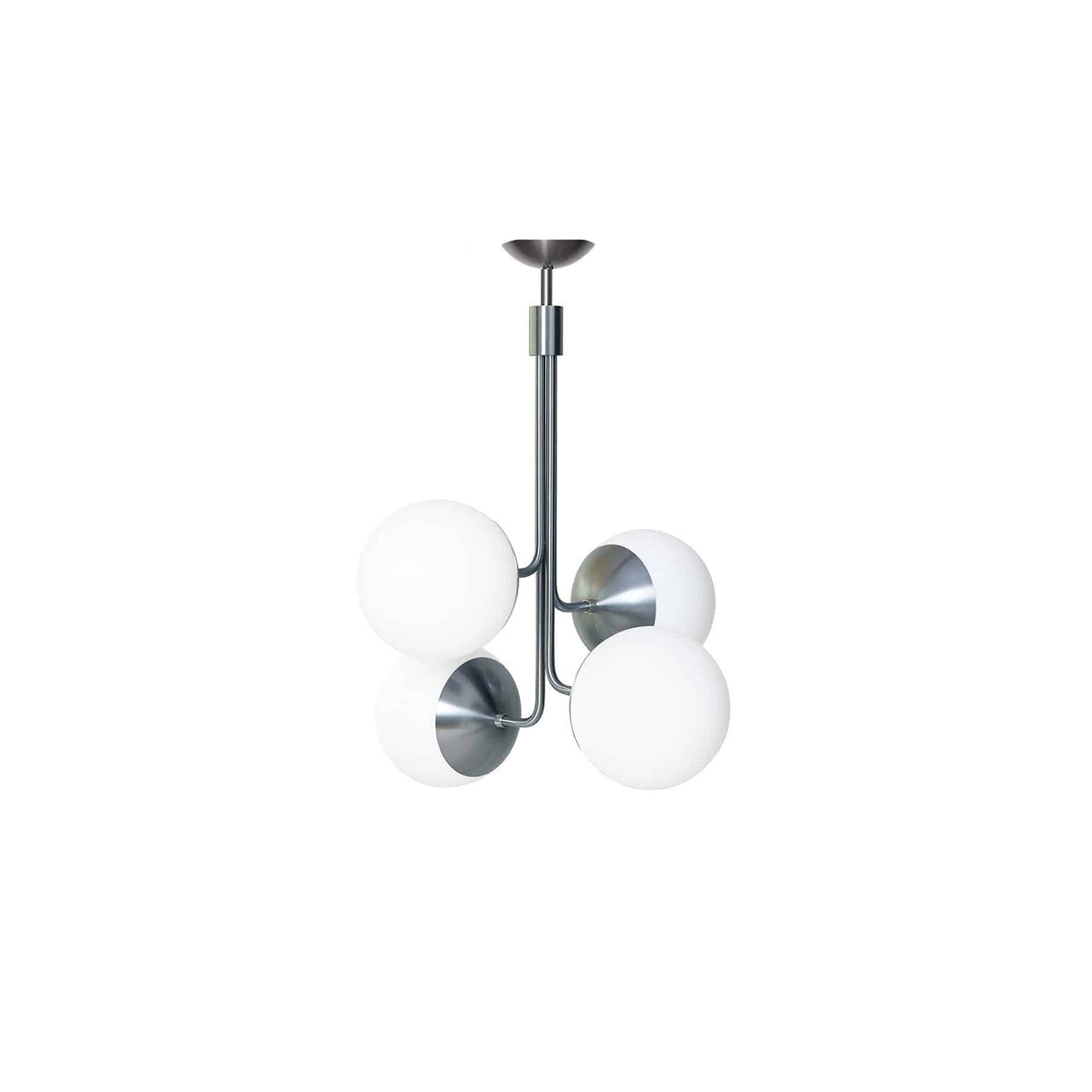 Lord Bouquet Chandelier - Steel/Opal (735mm)